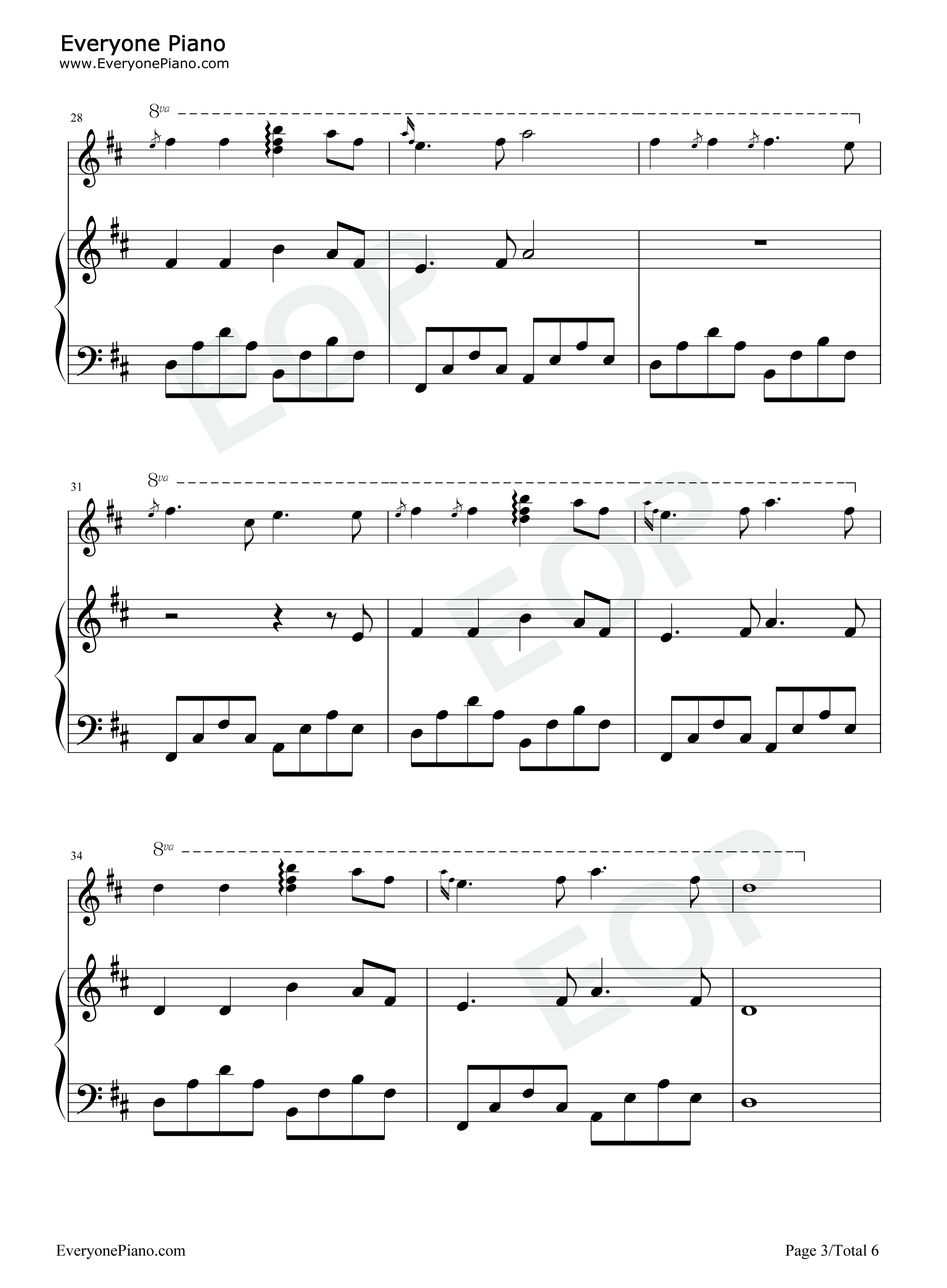 Song_For_The_Lord钢琴谱_班得瑞_Bandari
