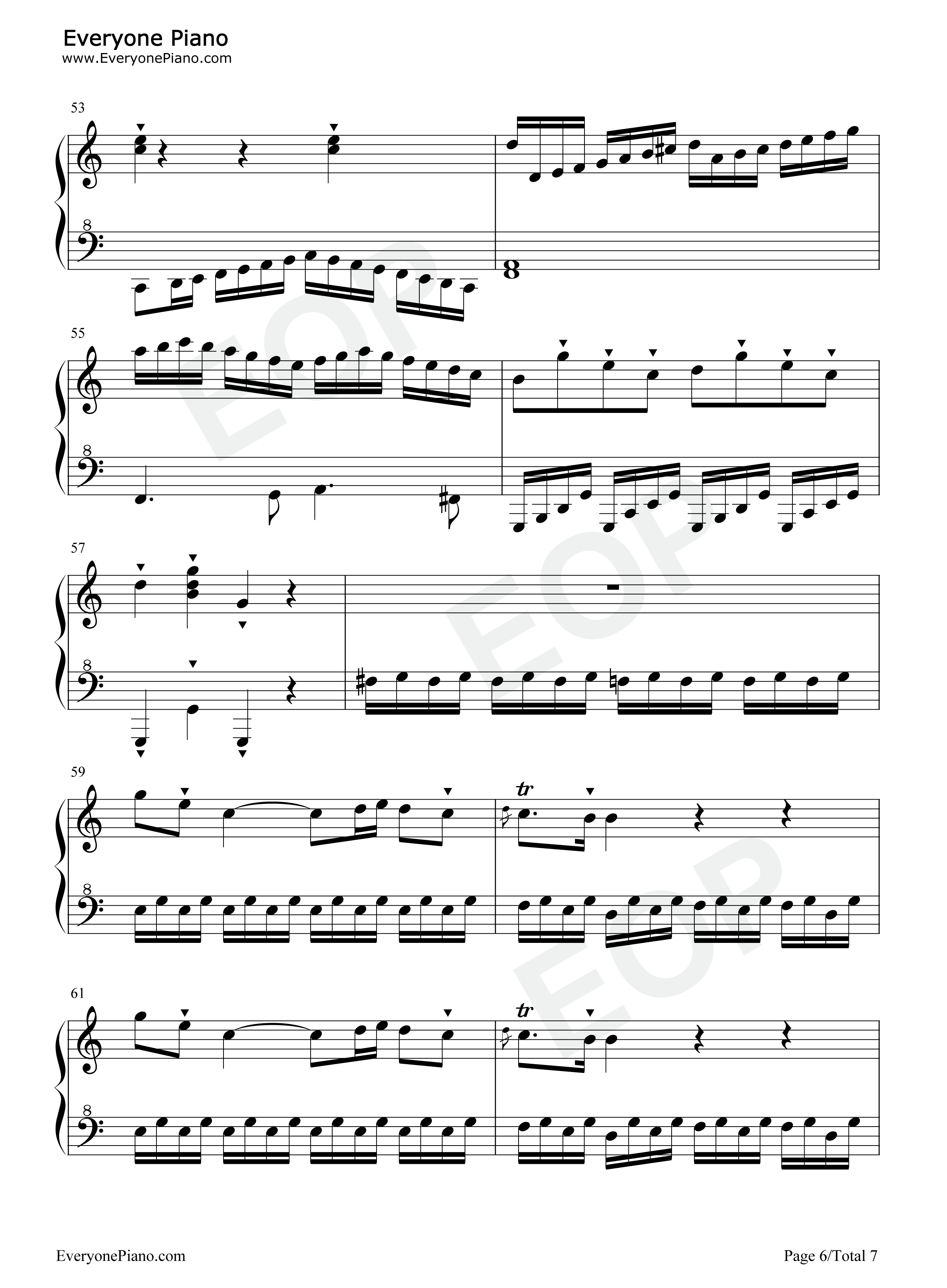 C大调奏鸣曲钢琴谱_莫扎特