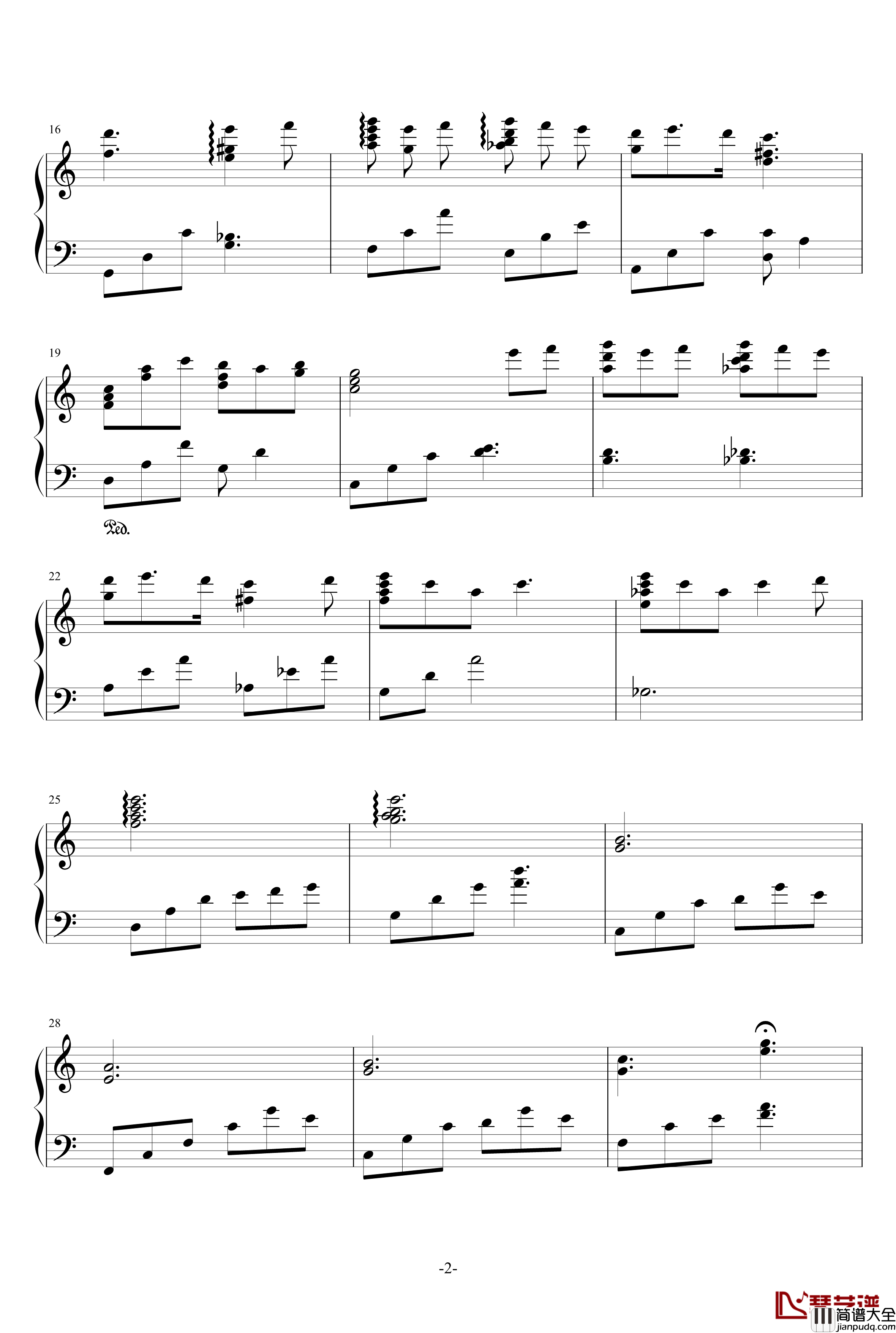 優しい風が吹くあの場所で钢琴谱_春日野穹_缘之空插曲