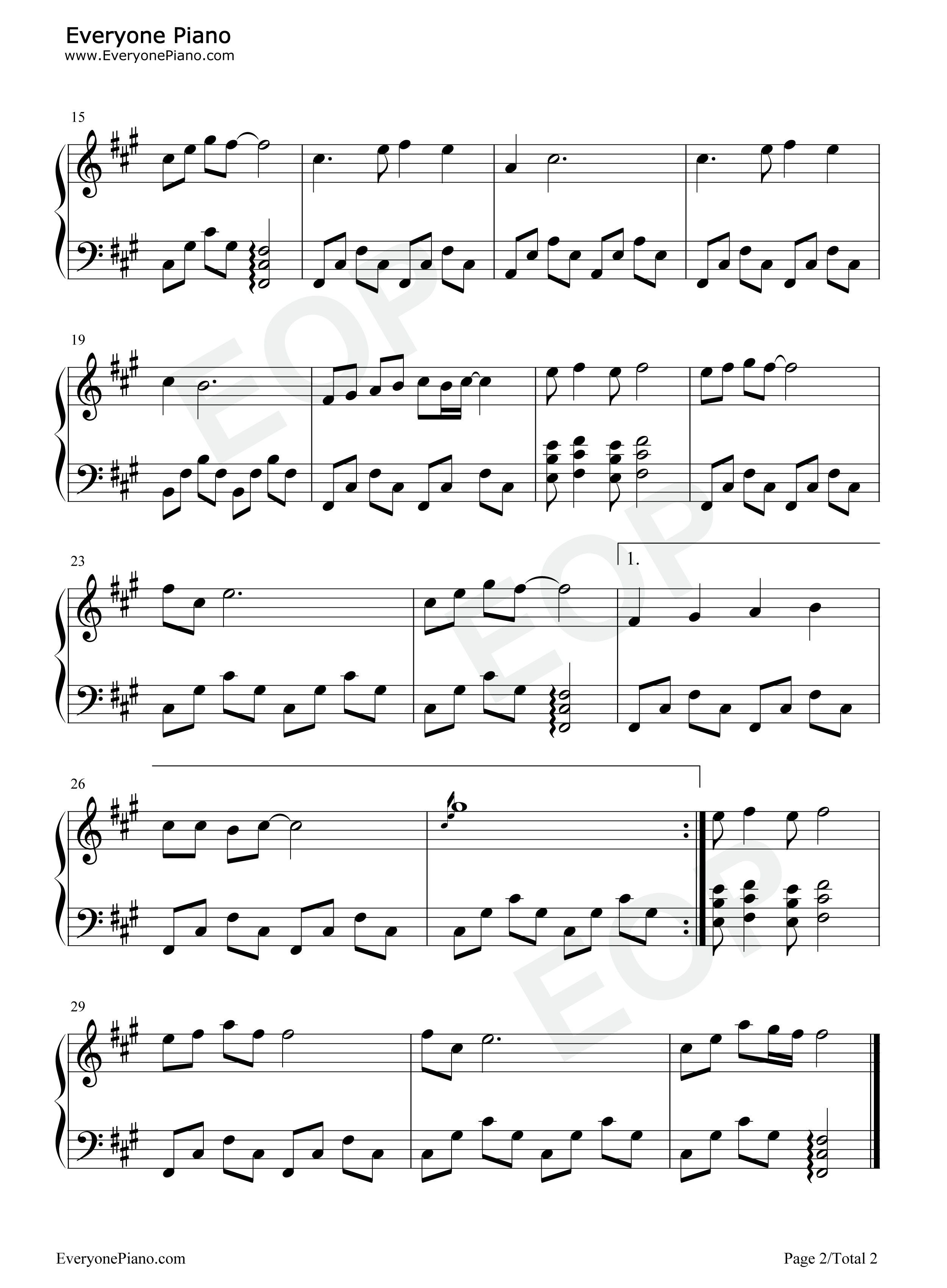 大角牛之歌钢琴谱_韩磊