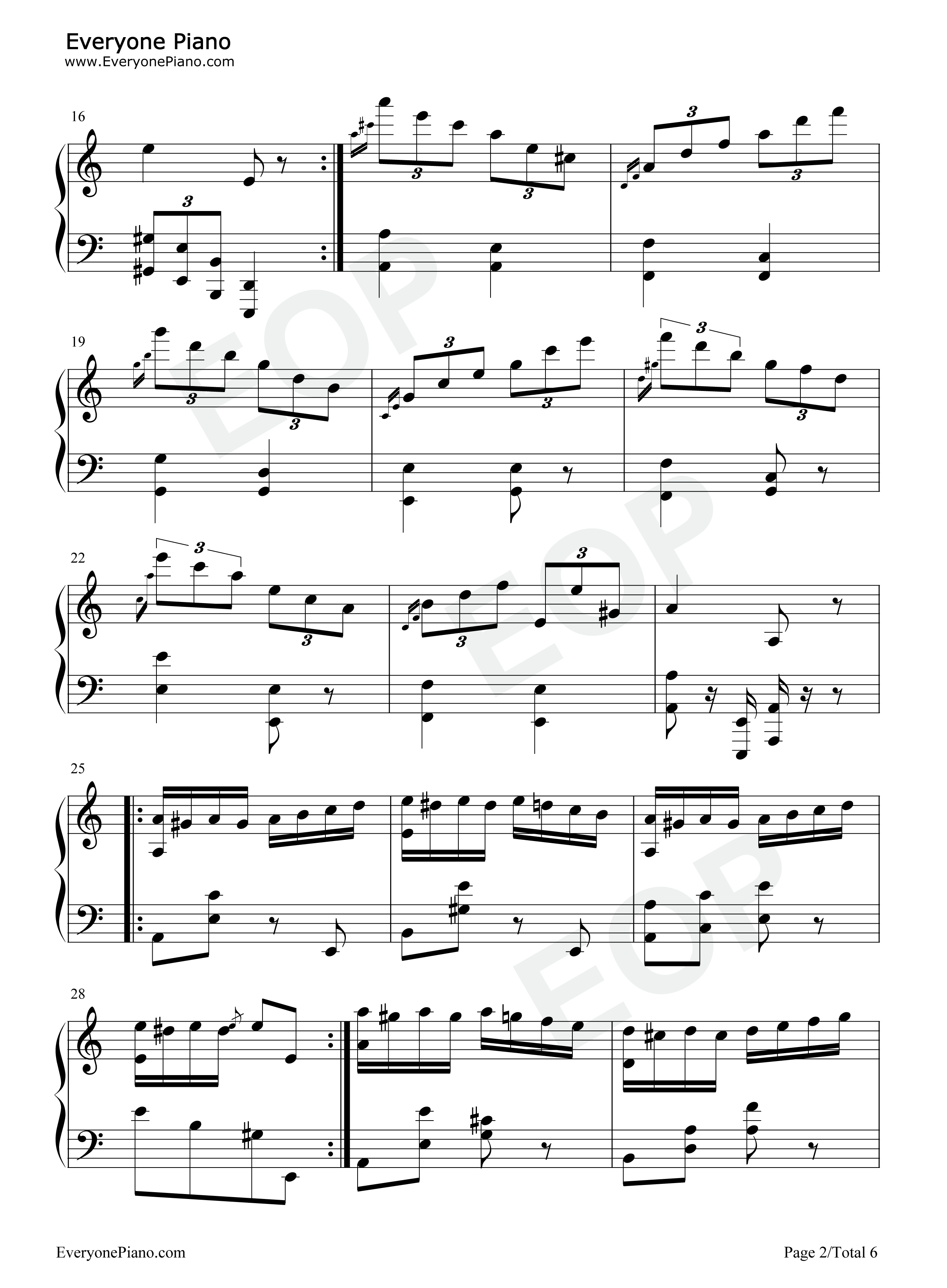 帕格尼尼第24号随想曲钢琴谱_尼科罗·帕格尼尼_Niccolò_Paganini