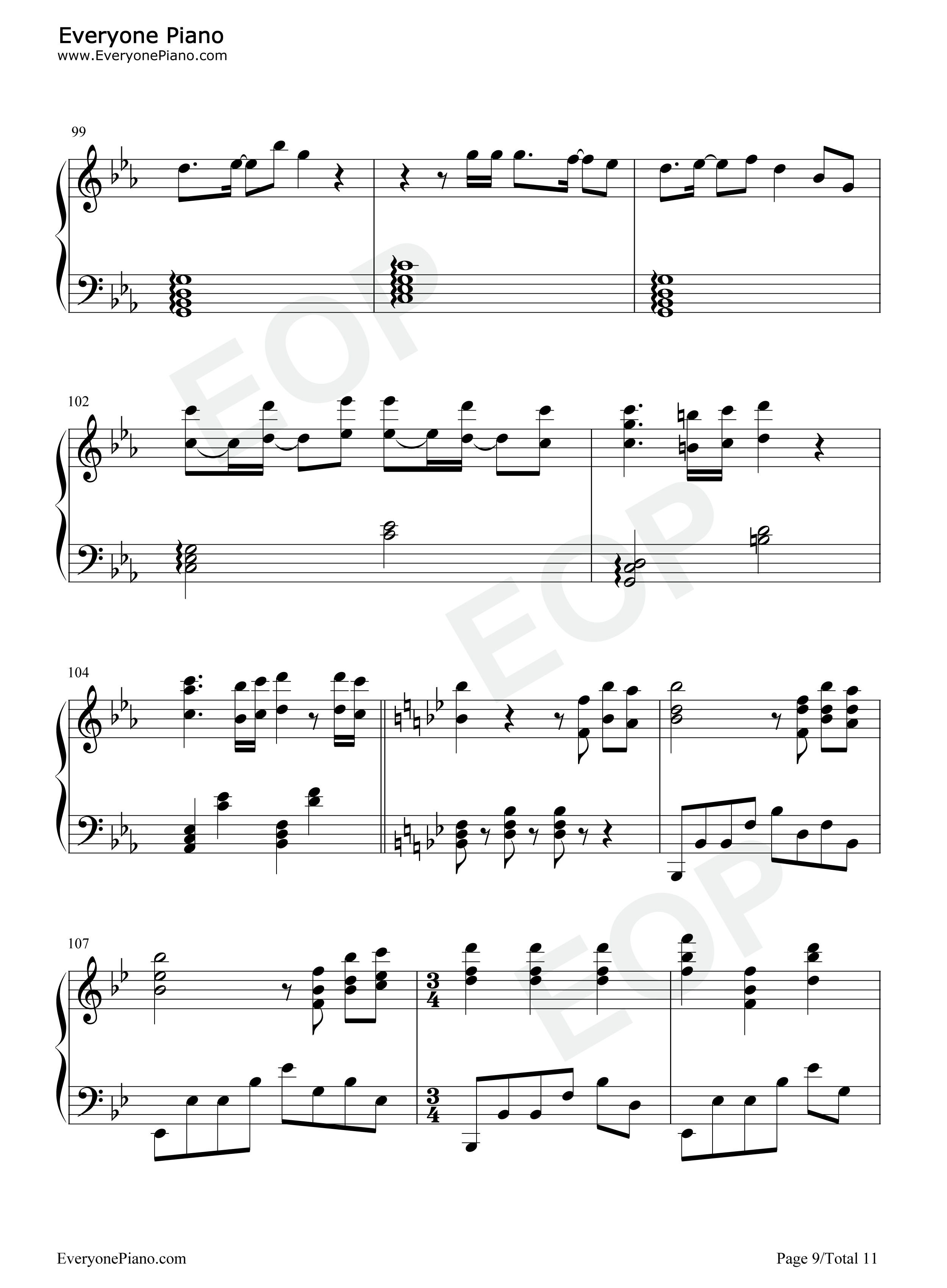 原神曲目串烧钢琴谱_陈致逸_HOYO_MiX