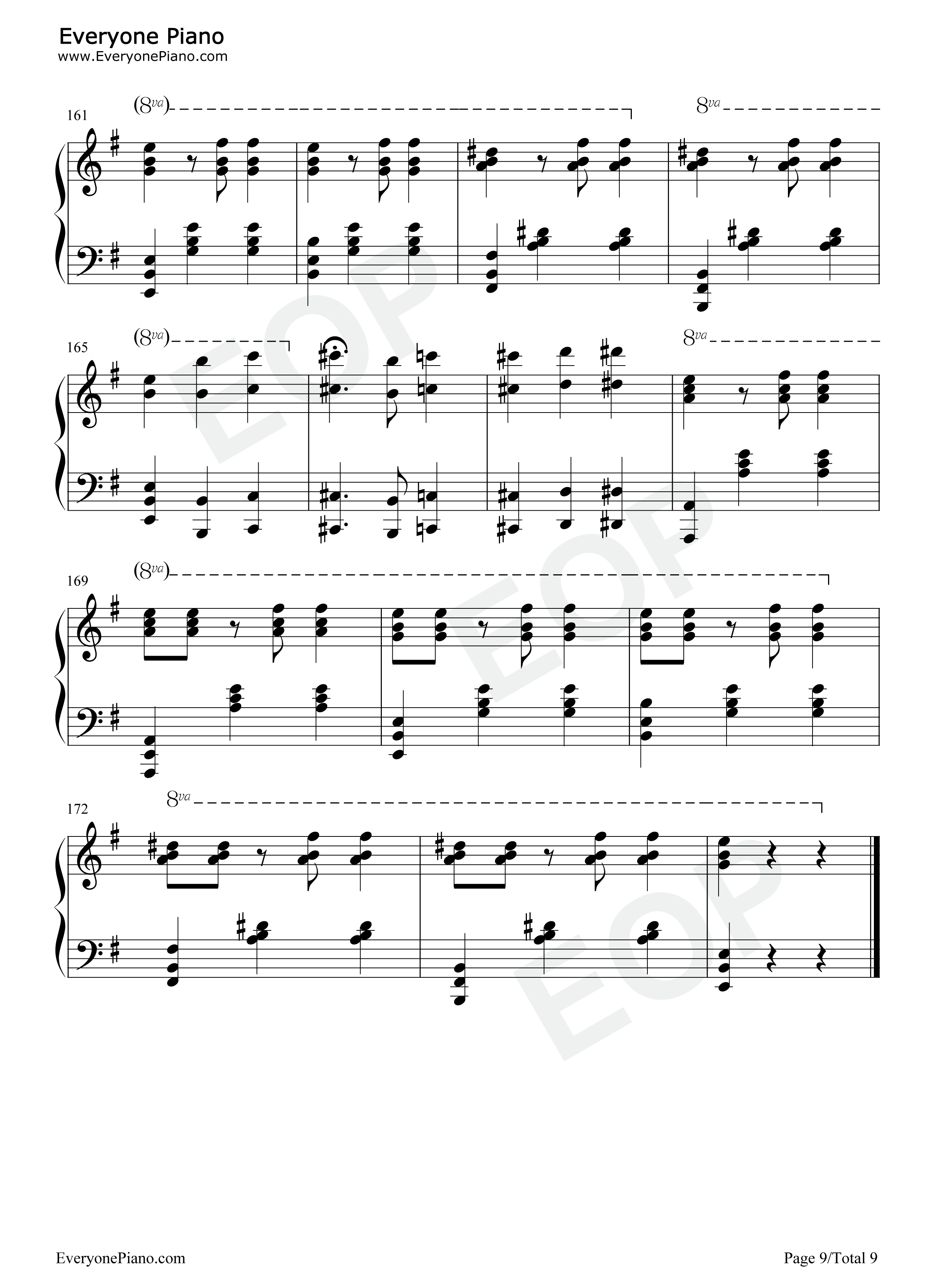 La_Foule钢琴谱_Edith_Piaf