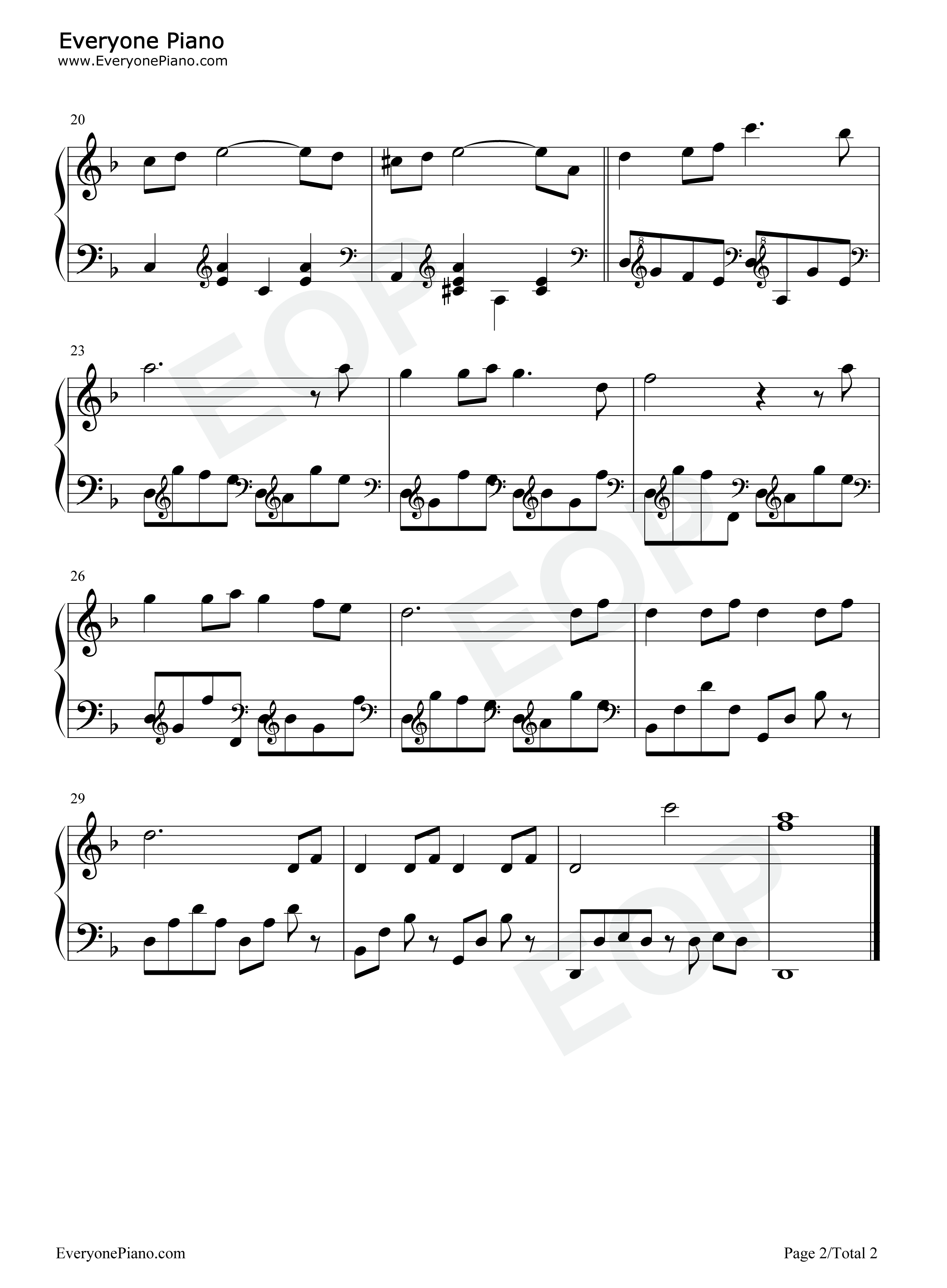 Wong_Chia_Chis_Theme钢琴谱_Alexandre_Desplat
