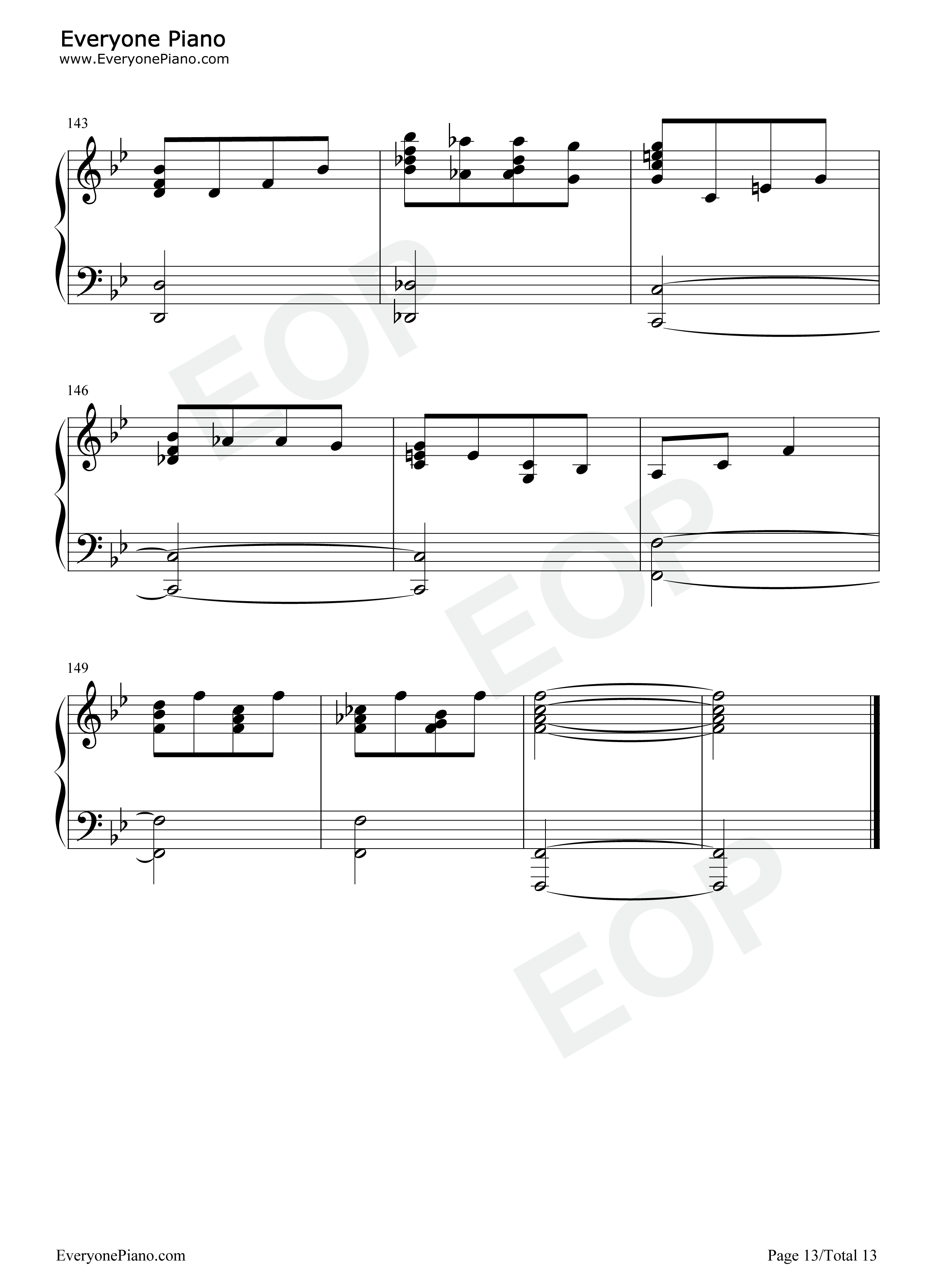 波西米亚狂想曲钢琴谱_皇后乐队_Queen