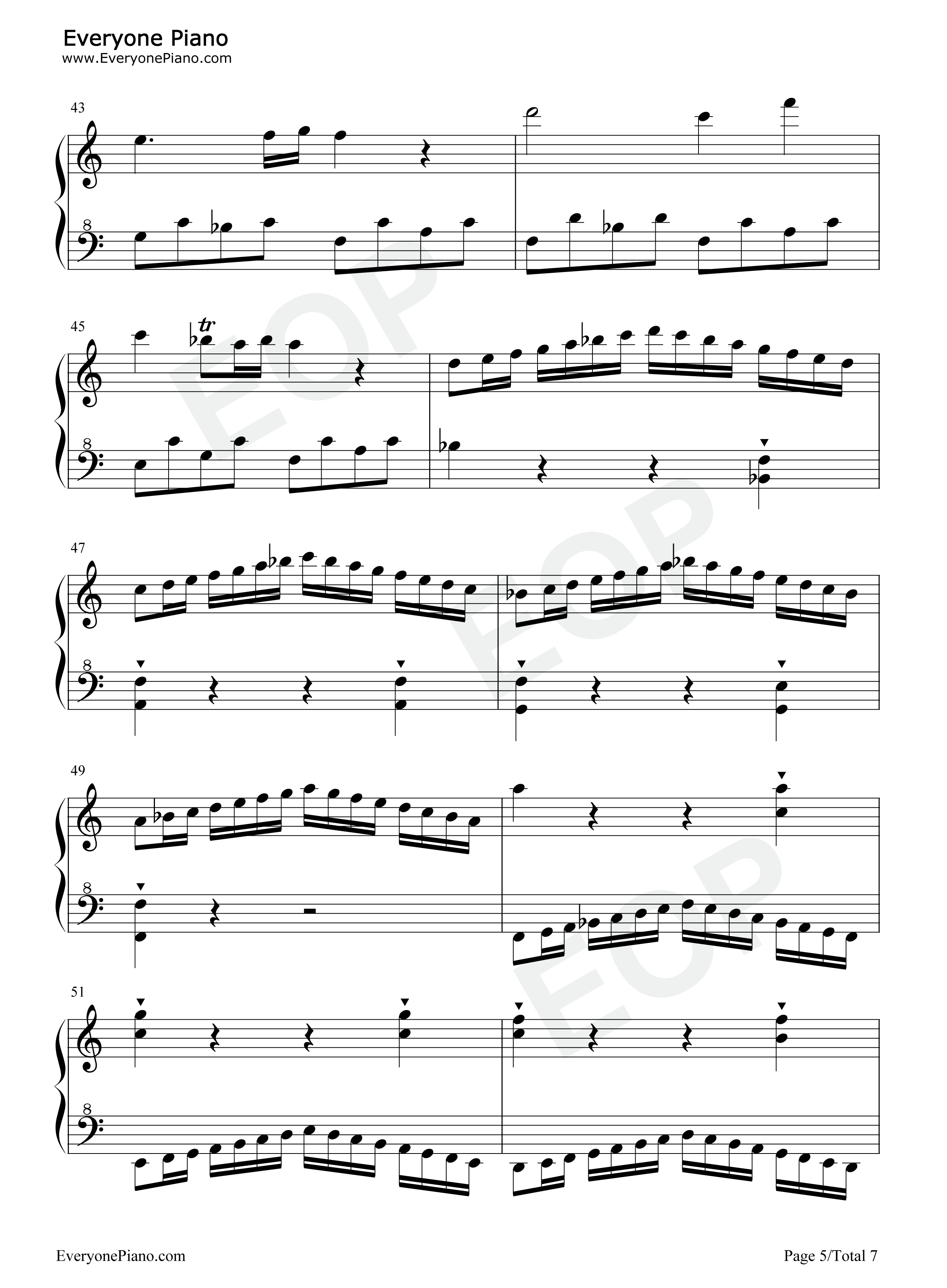 C大调奏鸣曲钢琴谱_莫扎特