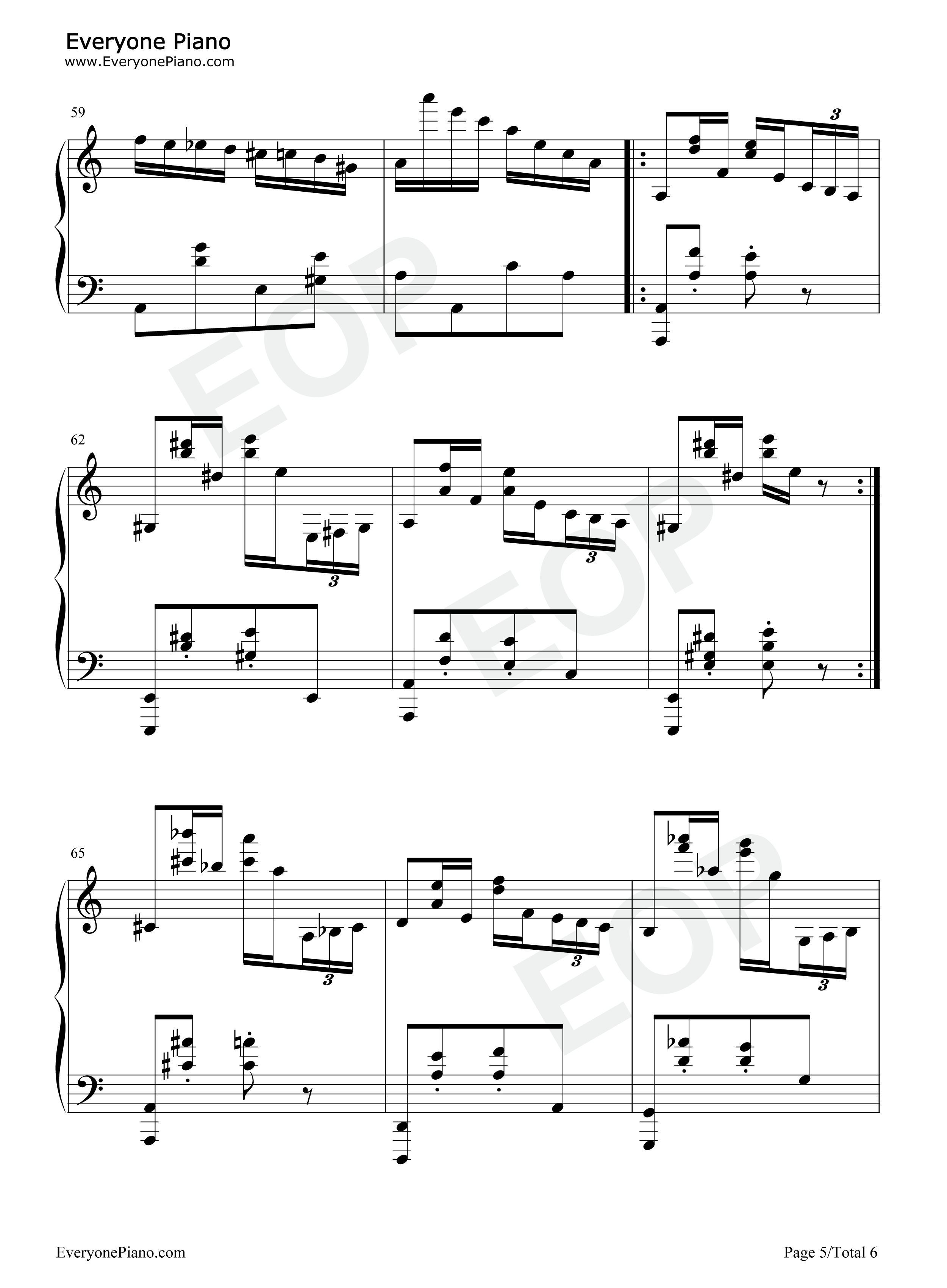 帕格尼尼第24号随想曲钢琴谱_尼科罗·帕格尼尼_Niccolò_Paganini