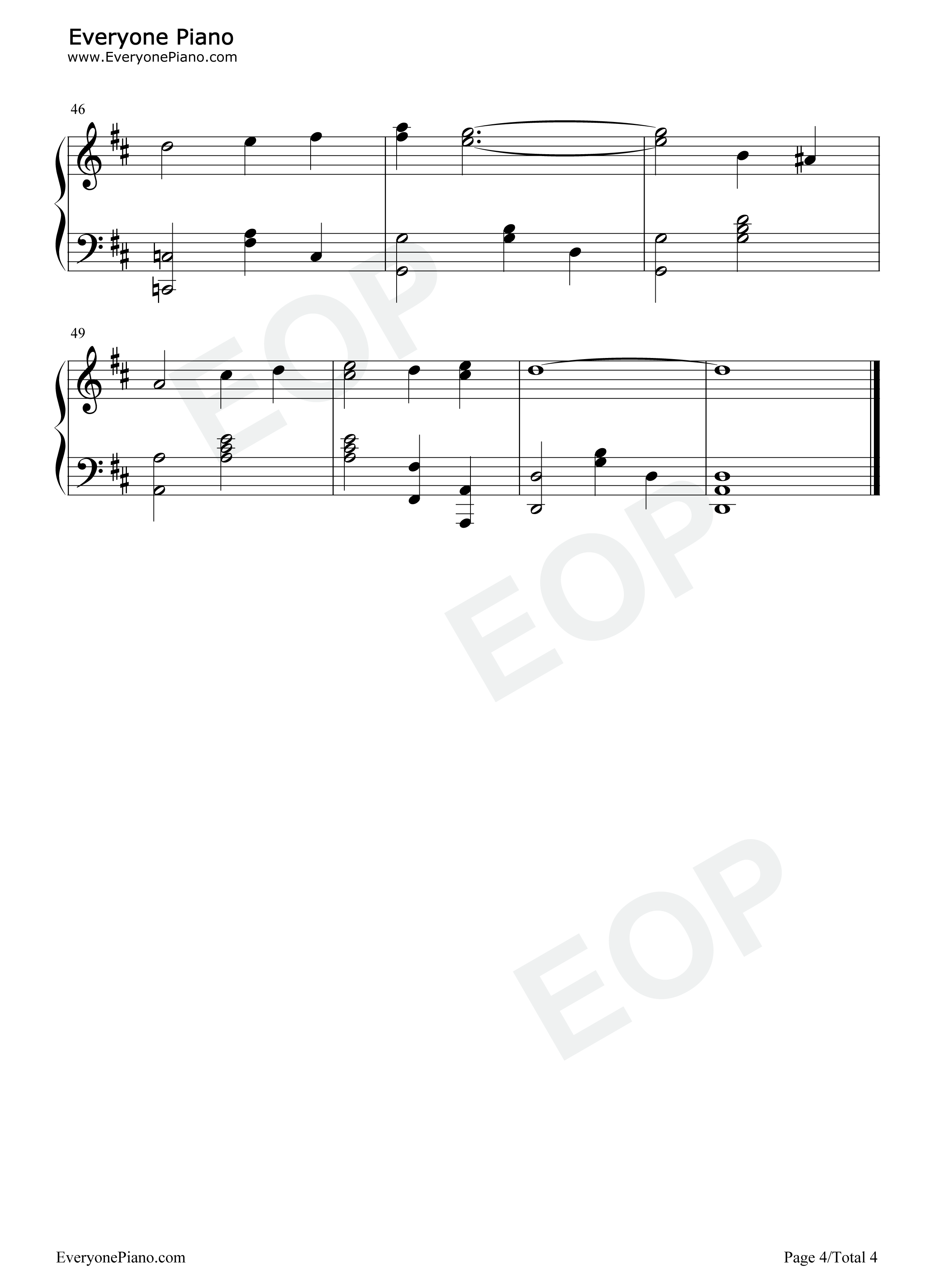 红河谷钢琴谱_Slim_Whitman