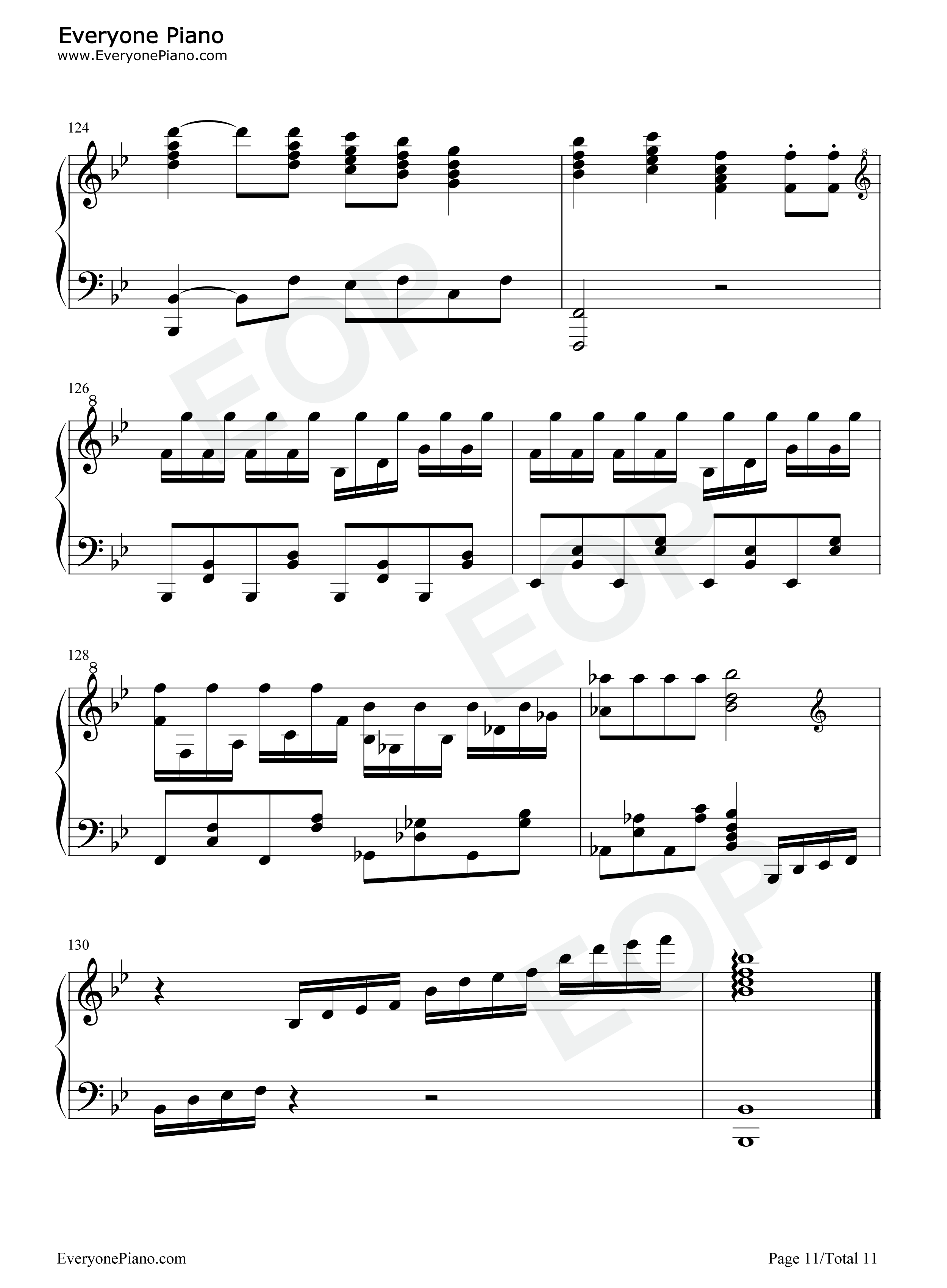 原神曲目串烧钢琴谱_陈致逸_HOYO_MiX