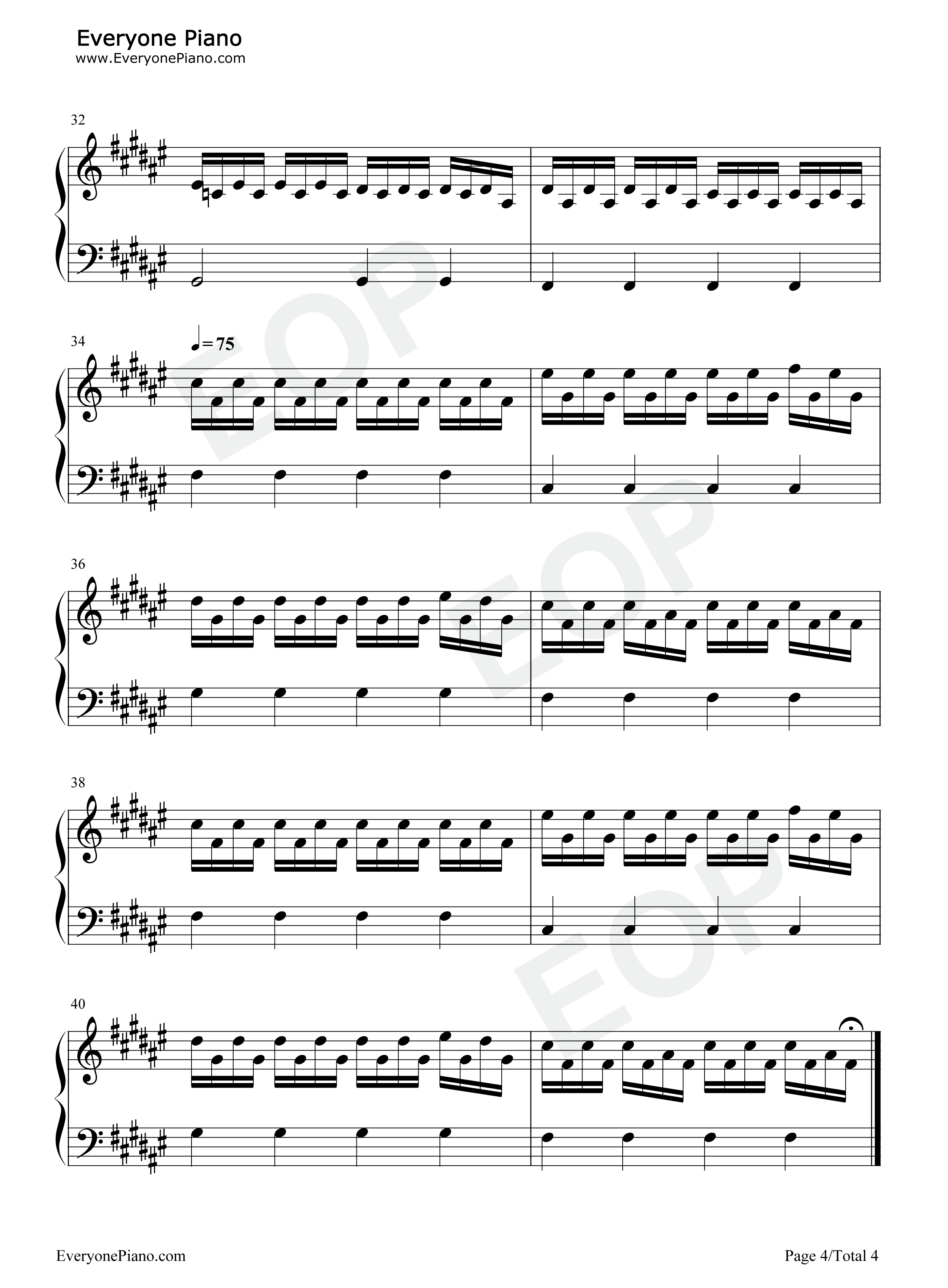 Go_Solo钢琴谱_Tom_Rosenthal