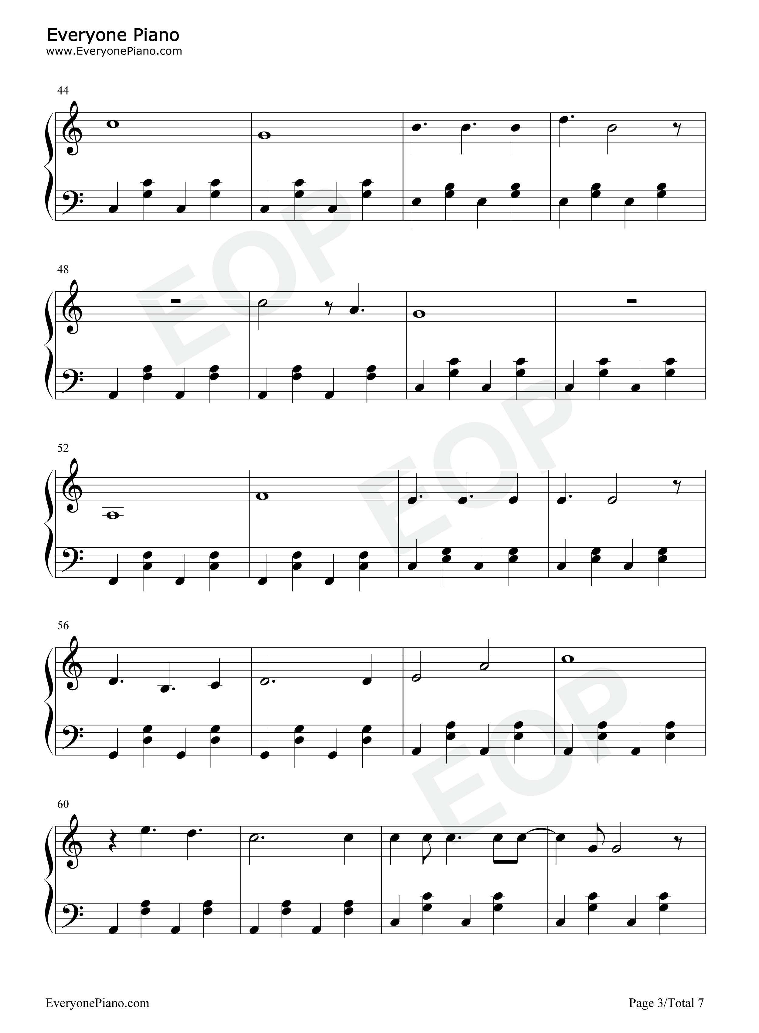 Somewhere_Over_the_Rainbow钢琴谱_Israel_Kamakawiwoʻole