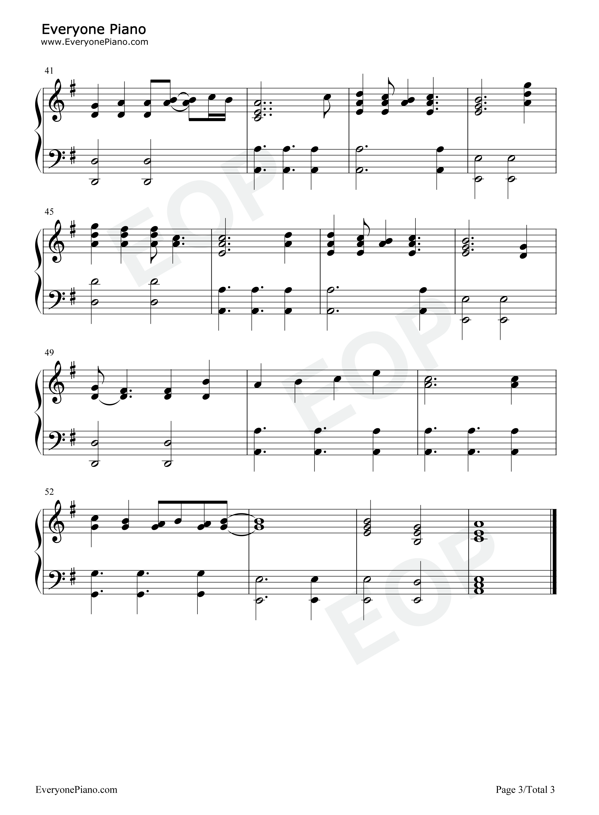The_Unforgiven钢琴谱_Metallica