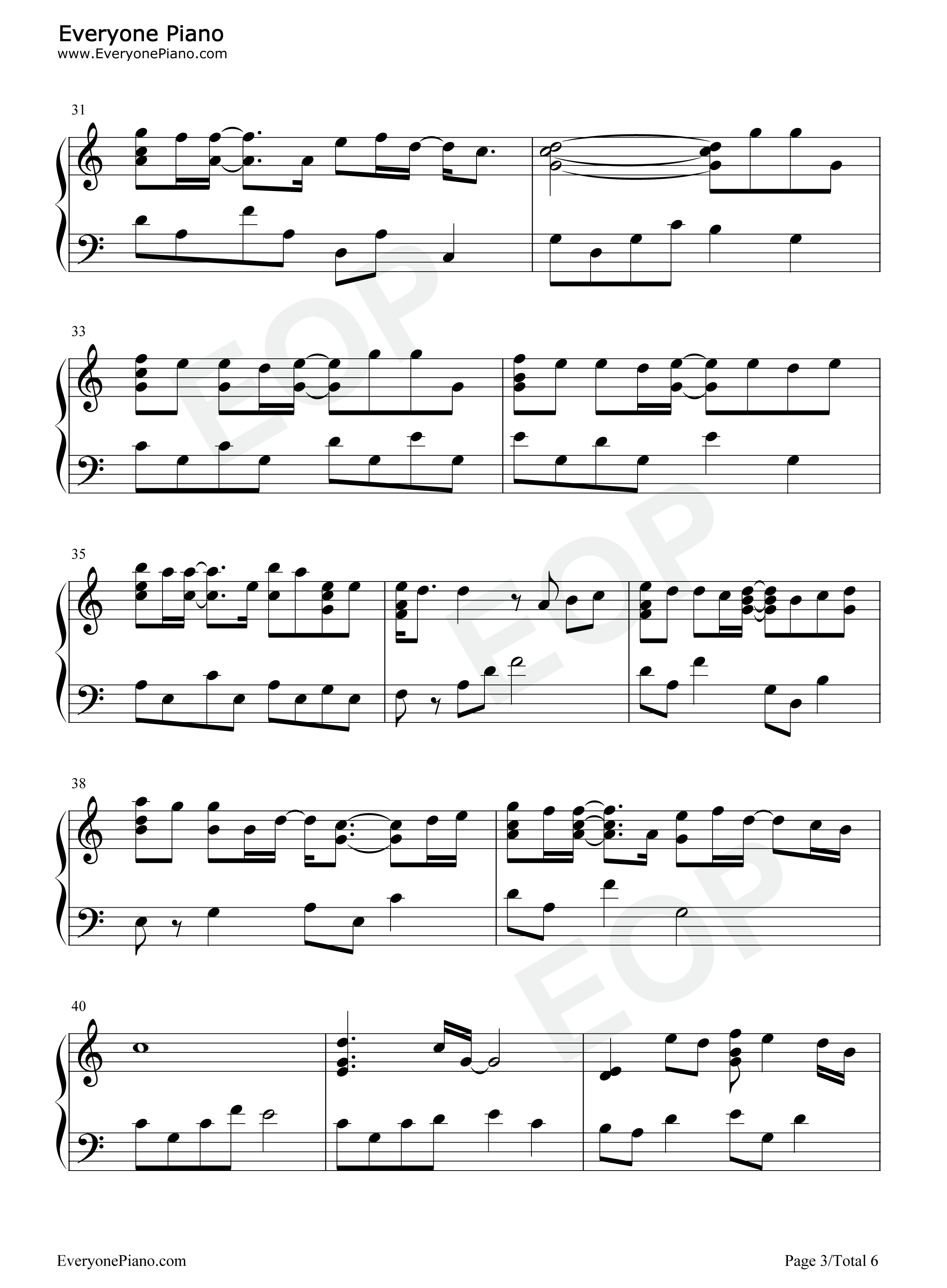 刻在我心底的名字钢琴谱_卢广仲