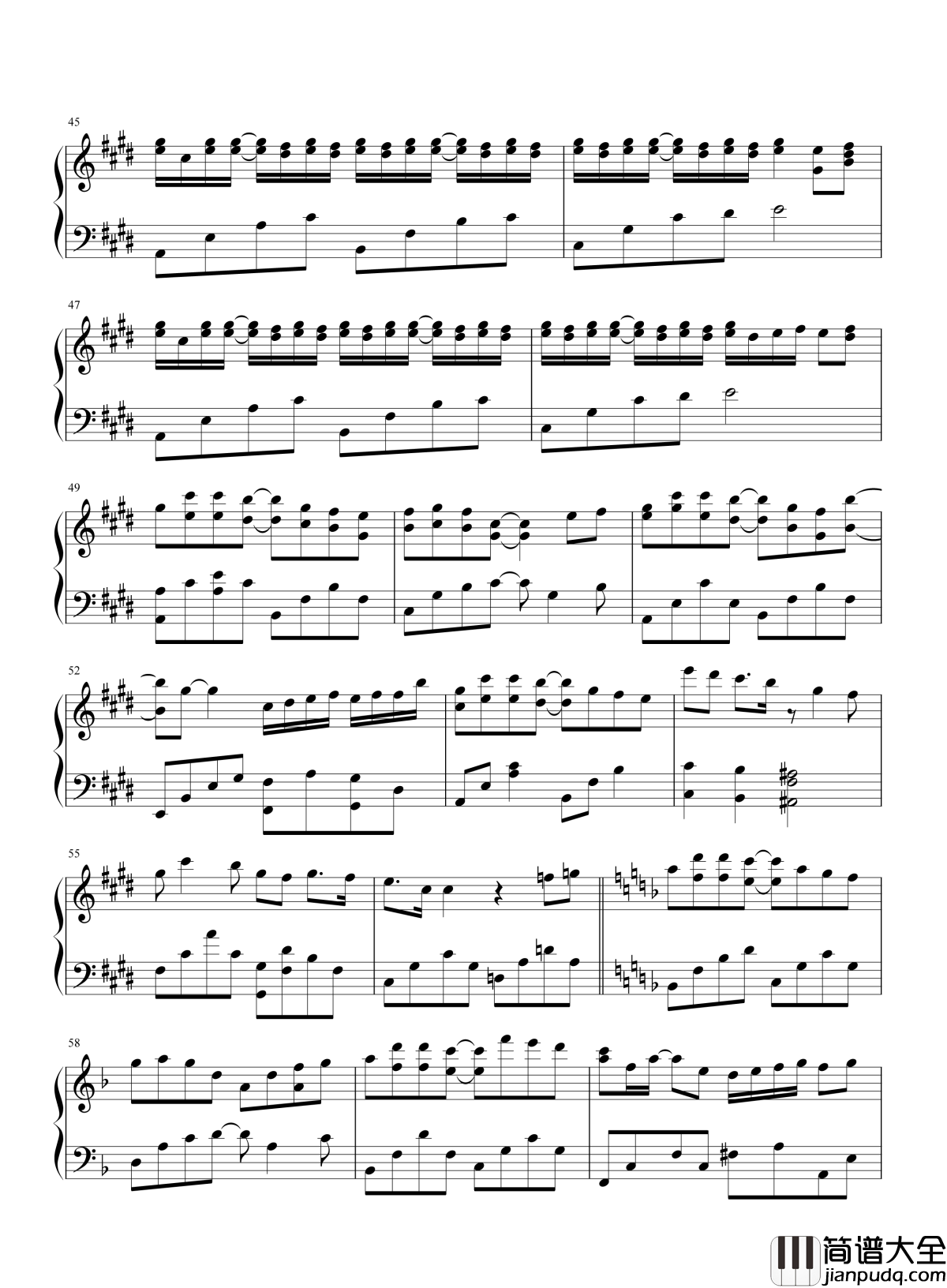 芊芊钢琴谱_回音哥_流年似水恰似一曲芊芊