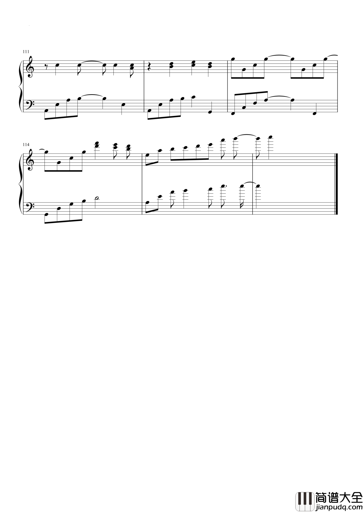 The_truth_that_you_leave钢琴谱_这首钢琴曲，曾有无数人为它填词