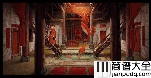 在这个世界相遇钢琴谱大鱼海棠主题曲_陈奕迅_｜终有一别，也不负在这个世界相遇