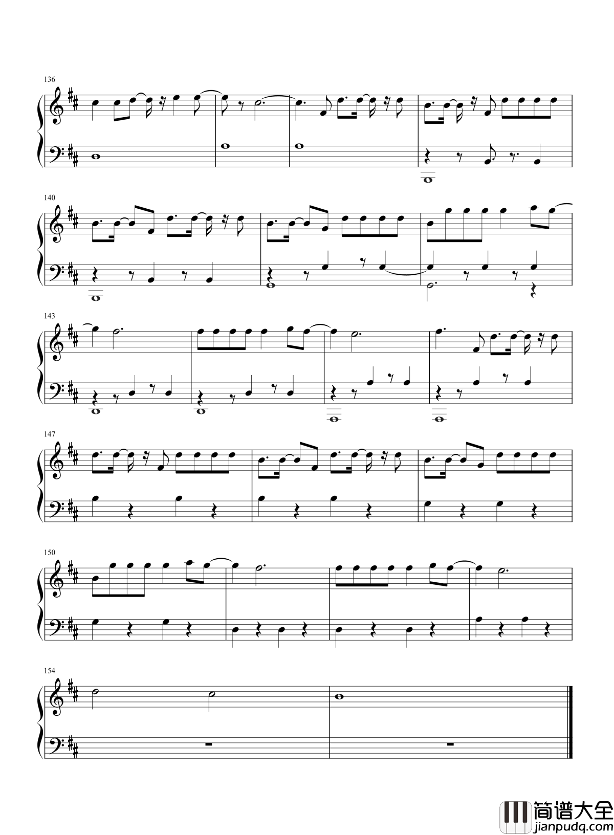 Despacito钢琴谱_Luis_Fonsi_Daddy_Yankee_你是暗夜中的一丝光明