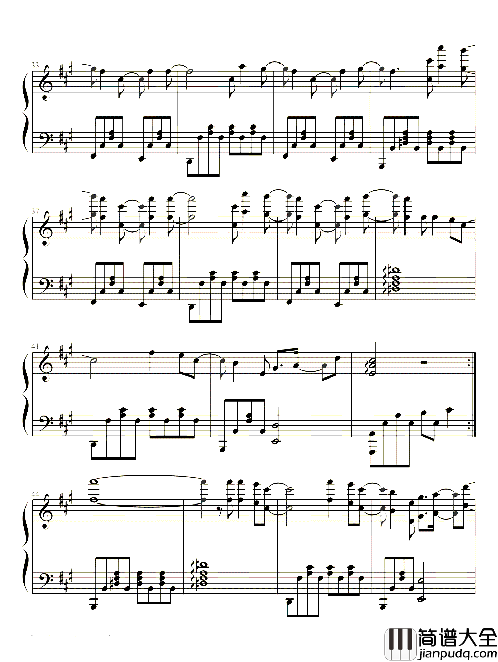 我好想你钢琴谱_苏打绿小时代改编的电影的主题曲