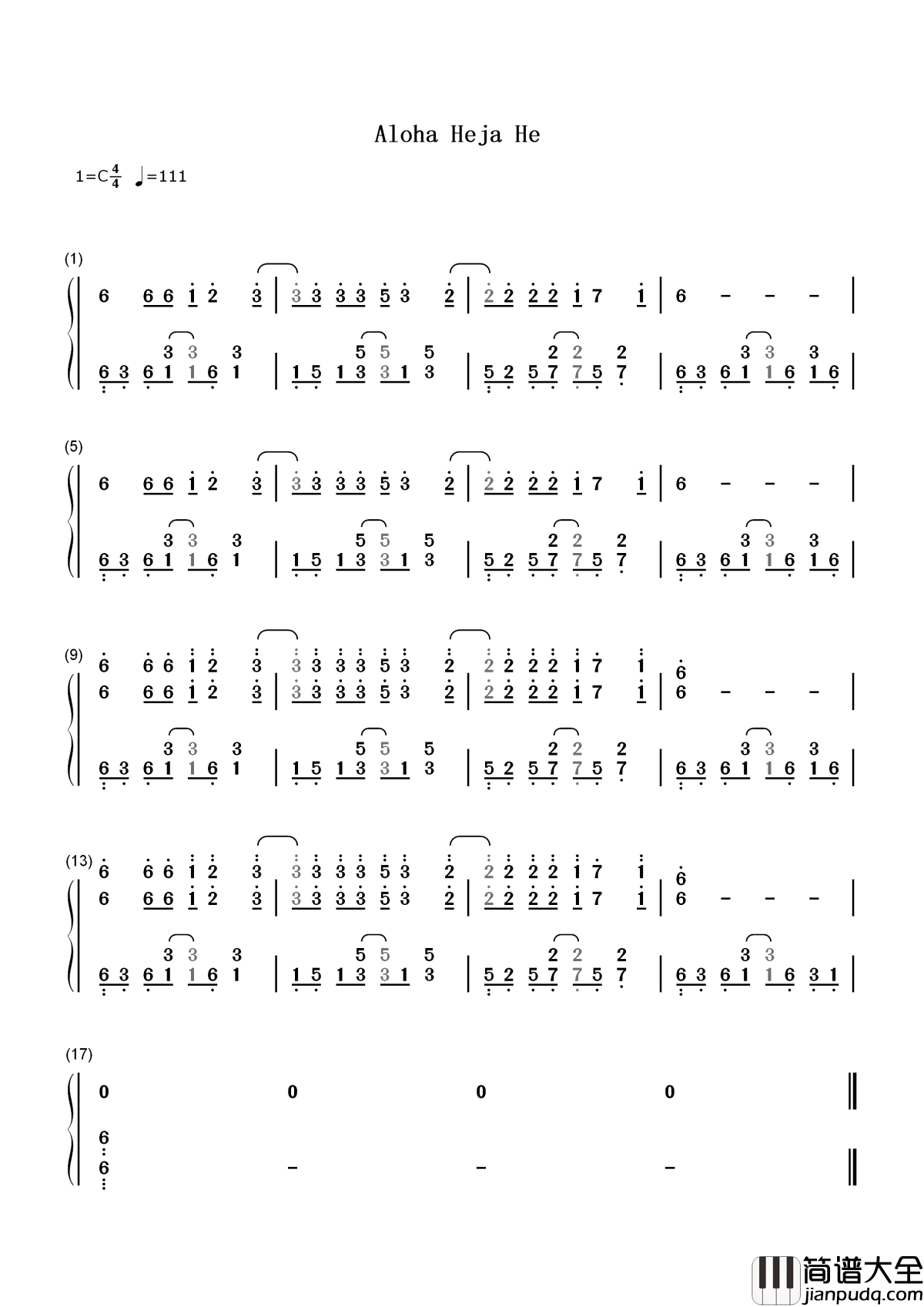 Aloha_Heja_He简谱_Achim_Reichel_抖音神曲，一首德国水手老歌再次燃爆整个少年青春