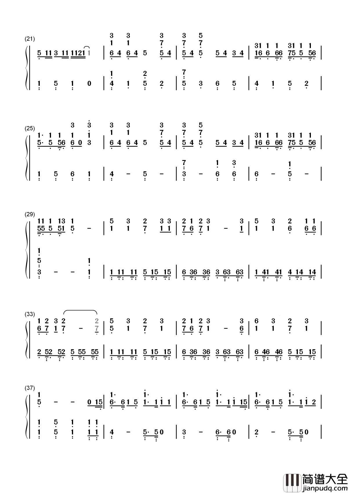 恋爱循环简谱_花澤香菜_TV动画化物语片头曲