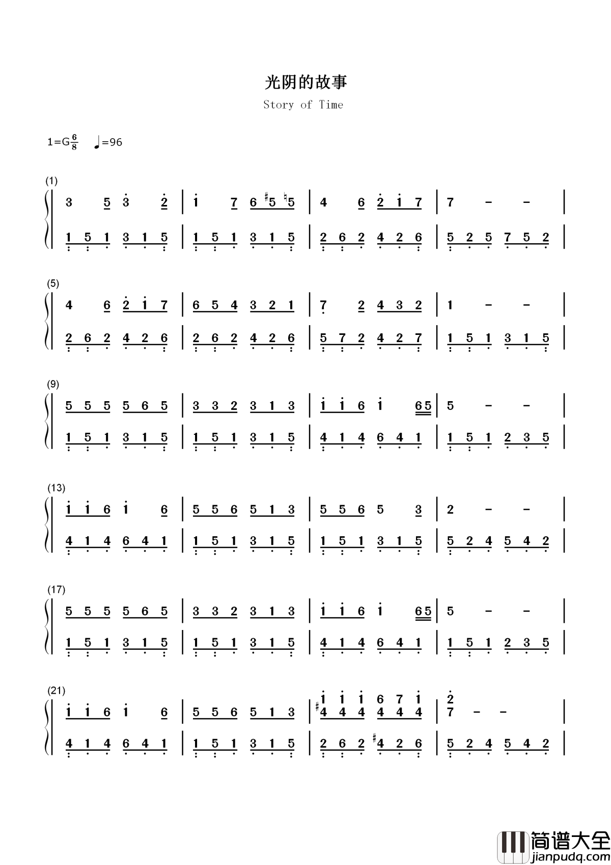 光阴的故事简谱_罗大佑_聆听经典歌曲，找寻青春的记忆