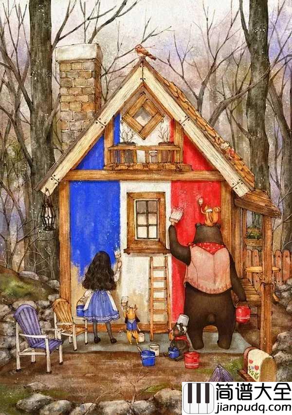 小屋简谱_赵雷_希望你拥有这样一间装满了宽恕的小屋，自在生活，随性而生