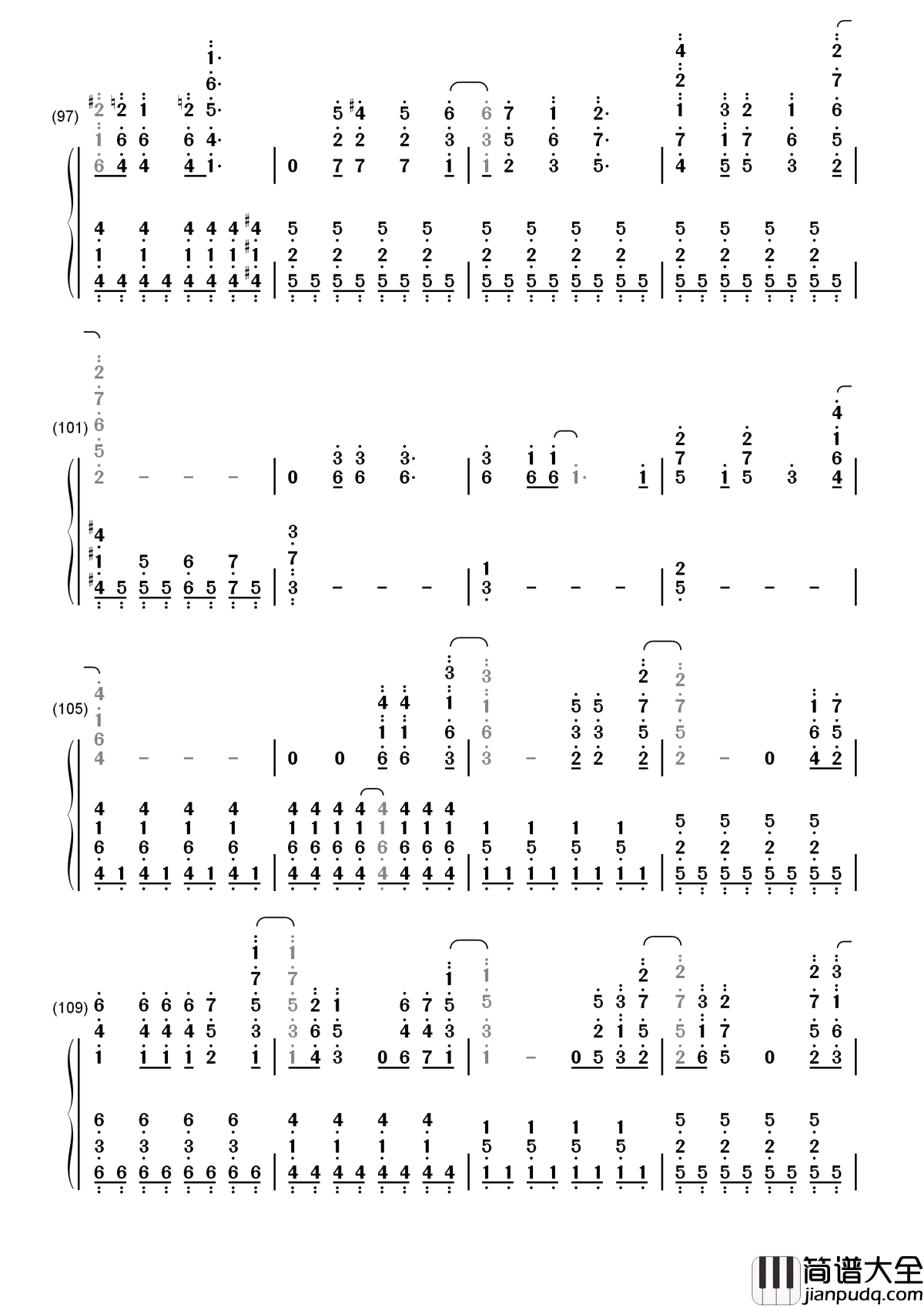 Let_It_Go简谱_完整版_动画冰雪奇缘主题曲