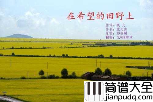 在希望的田野上简谱___殷秀梅__种下希望，收获梦想