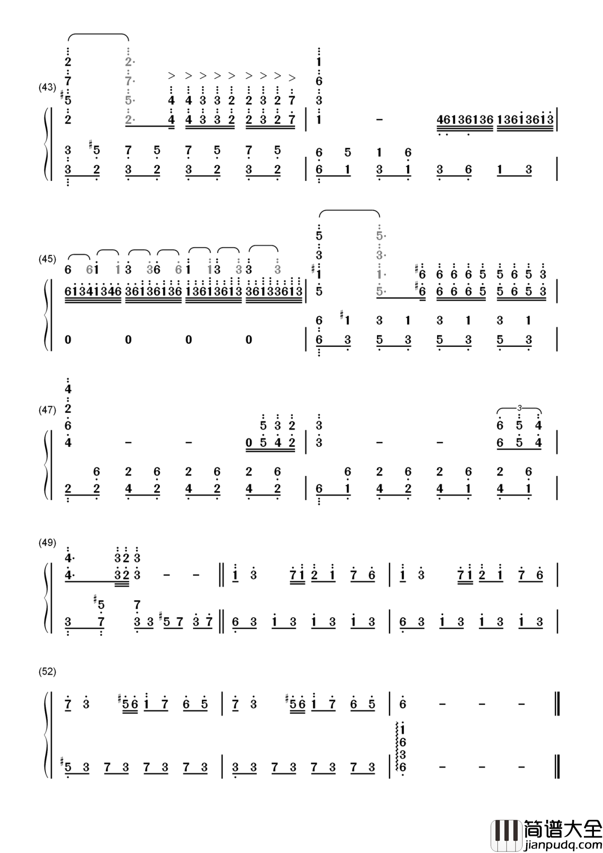 秋日私语简谱_理查德.克莱德曼曲尽余音仍萦绕着，不觉失散也