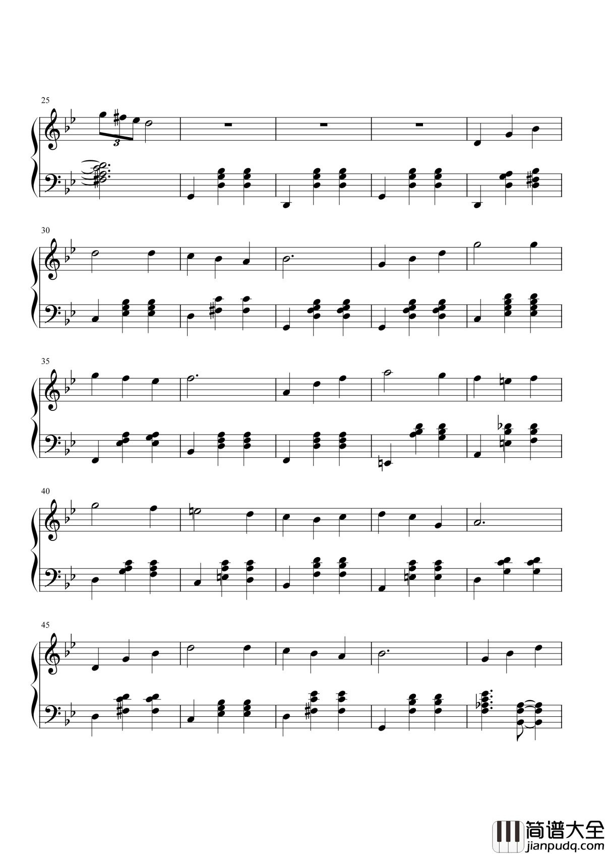 人生的旋转木马钢琴谱_哈尔的移动城堡插曲