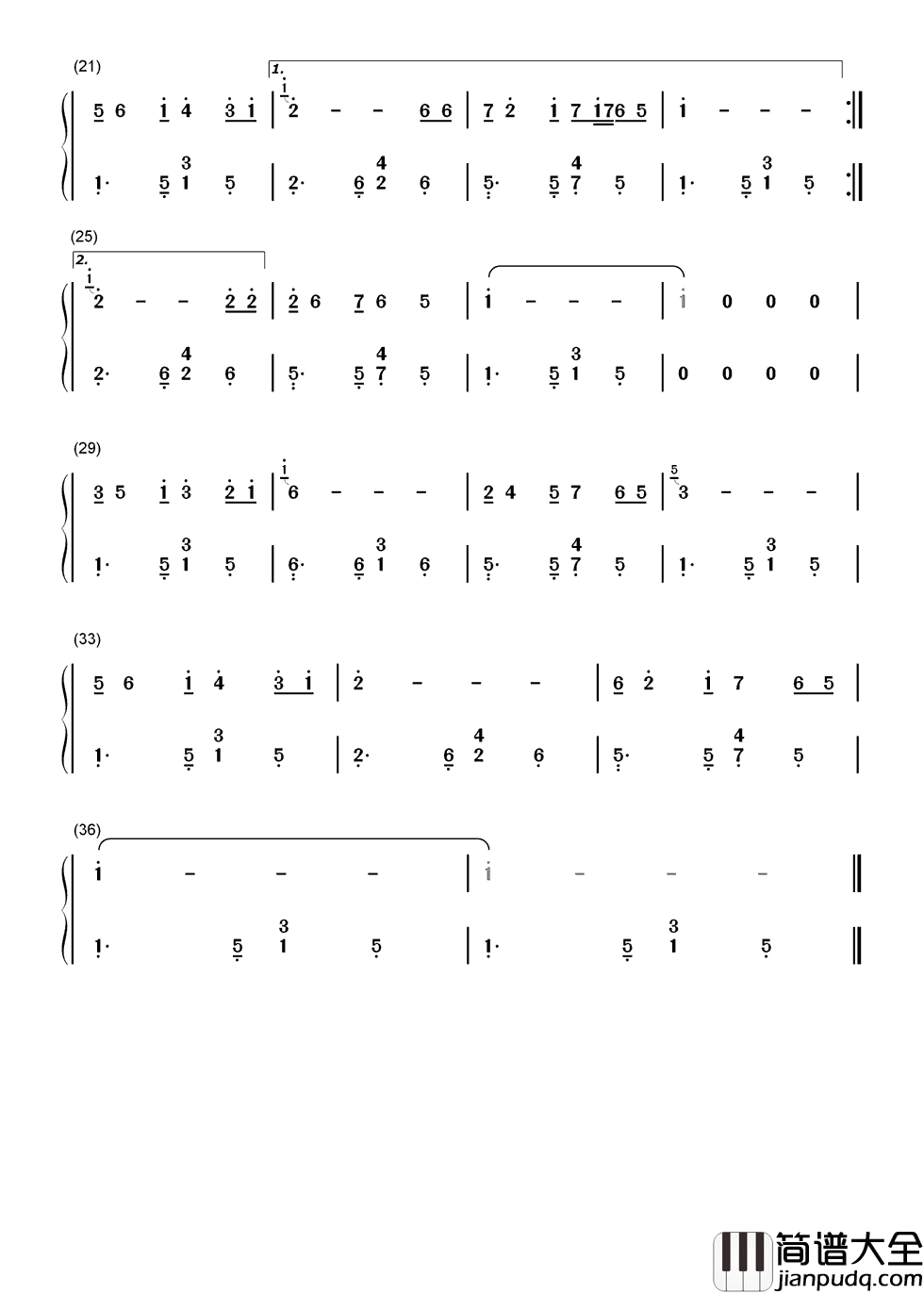 乡恋简谱__李谷一__中国第一首流行歌曲，开启流行先河。