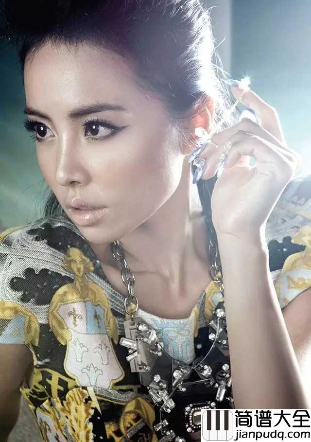 舞娘简谱__蔡依林__模糊了年岁时光的沙漏被我踩碎，故事刻画在旋转的指尖