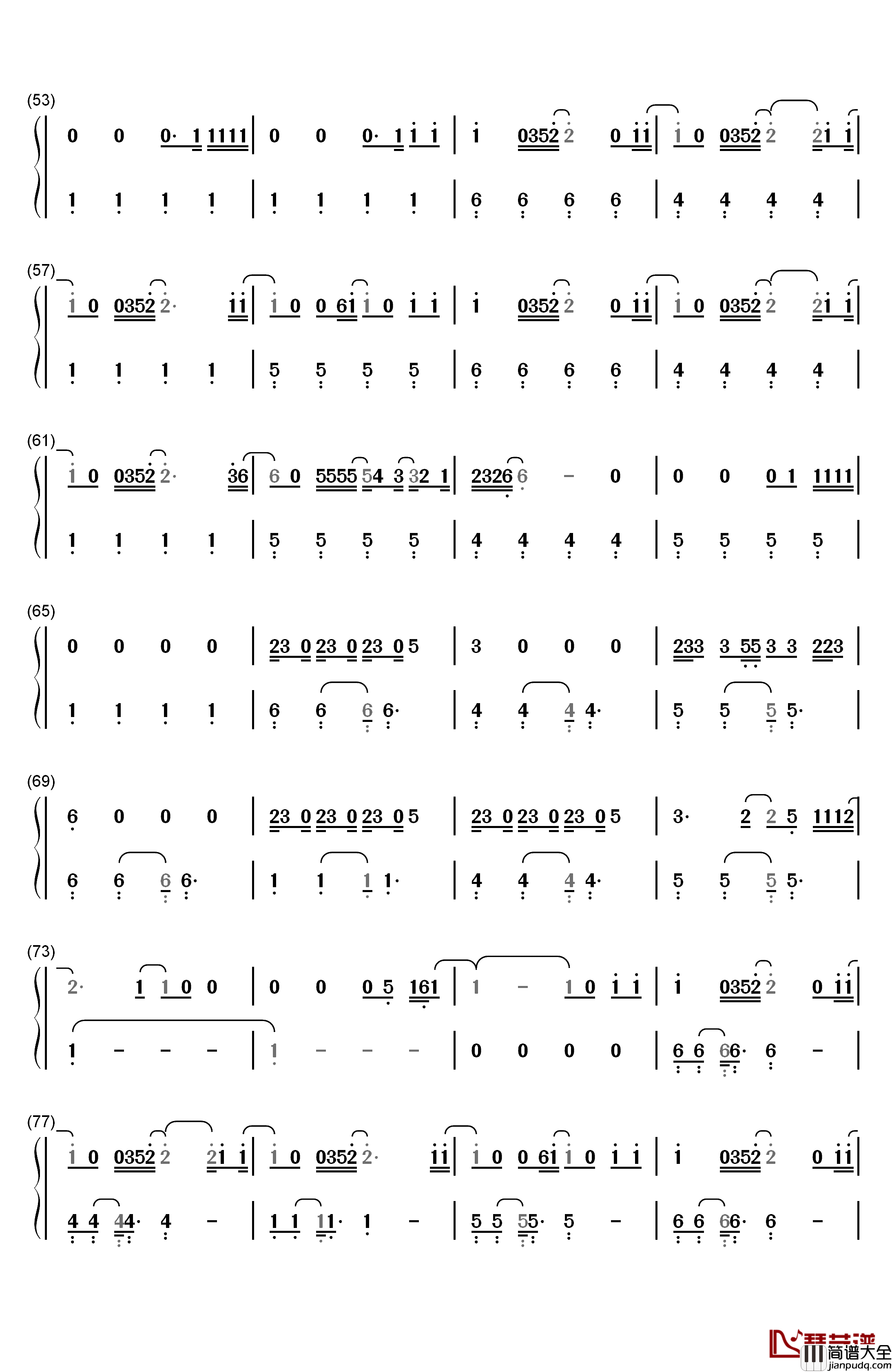 Still Falling For You钢琴简谱_数字双手_Ellie_Goulding