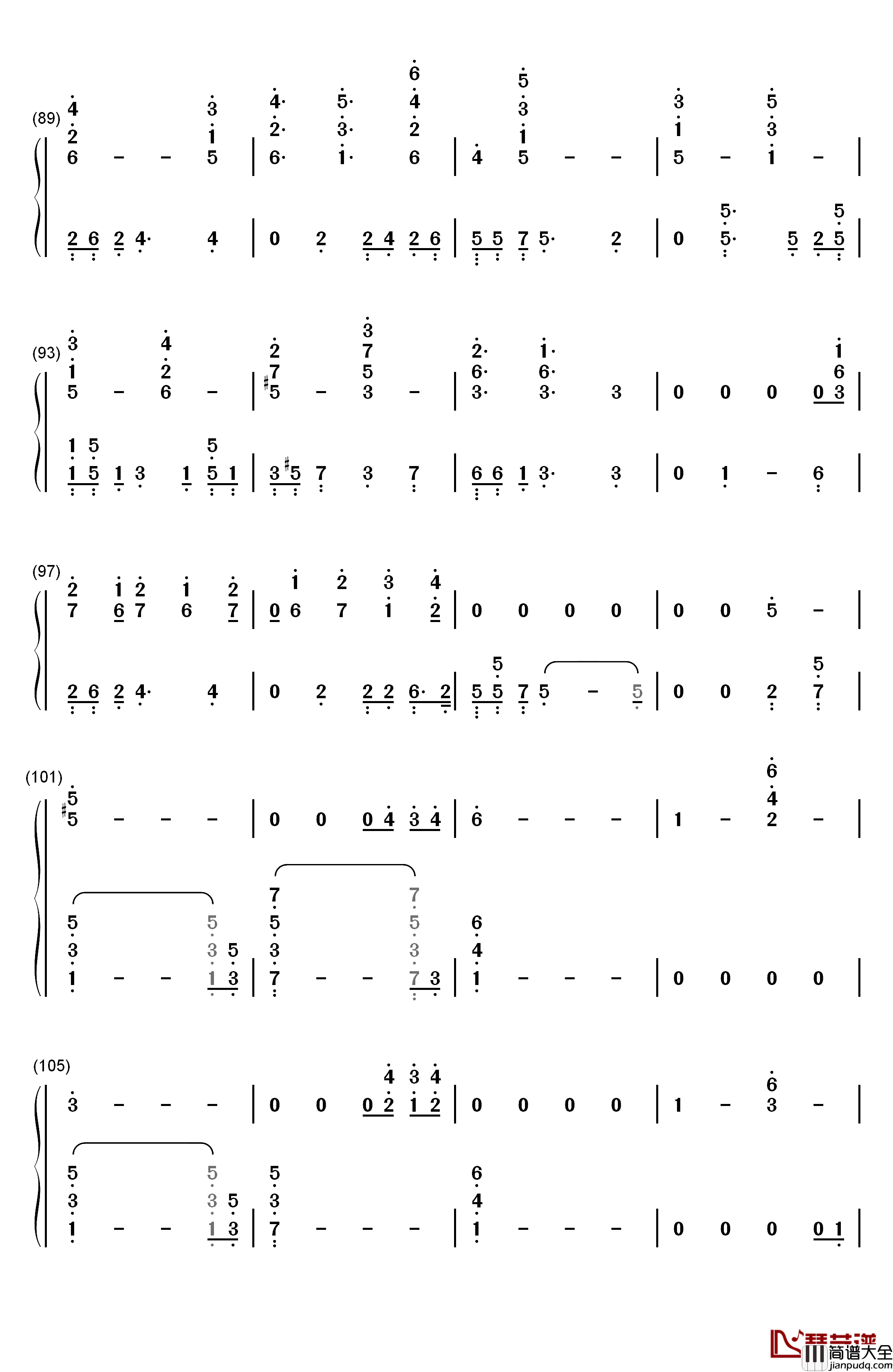Come_Out_and_Play钢琴简谱_数字双手_Billie_Eilish