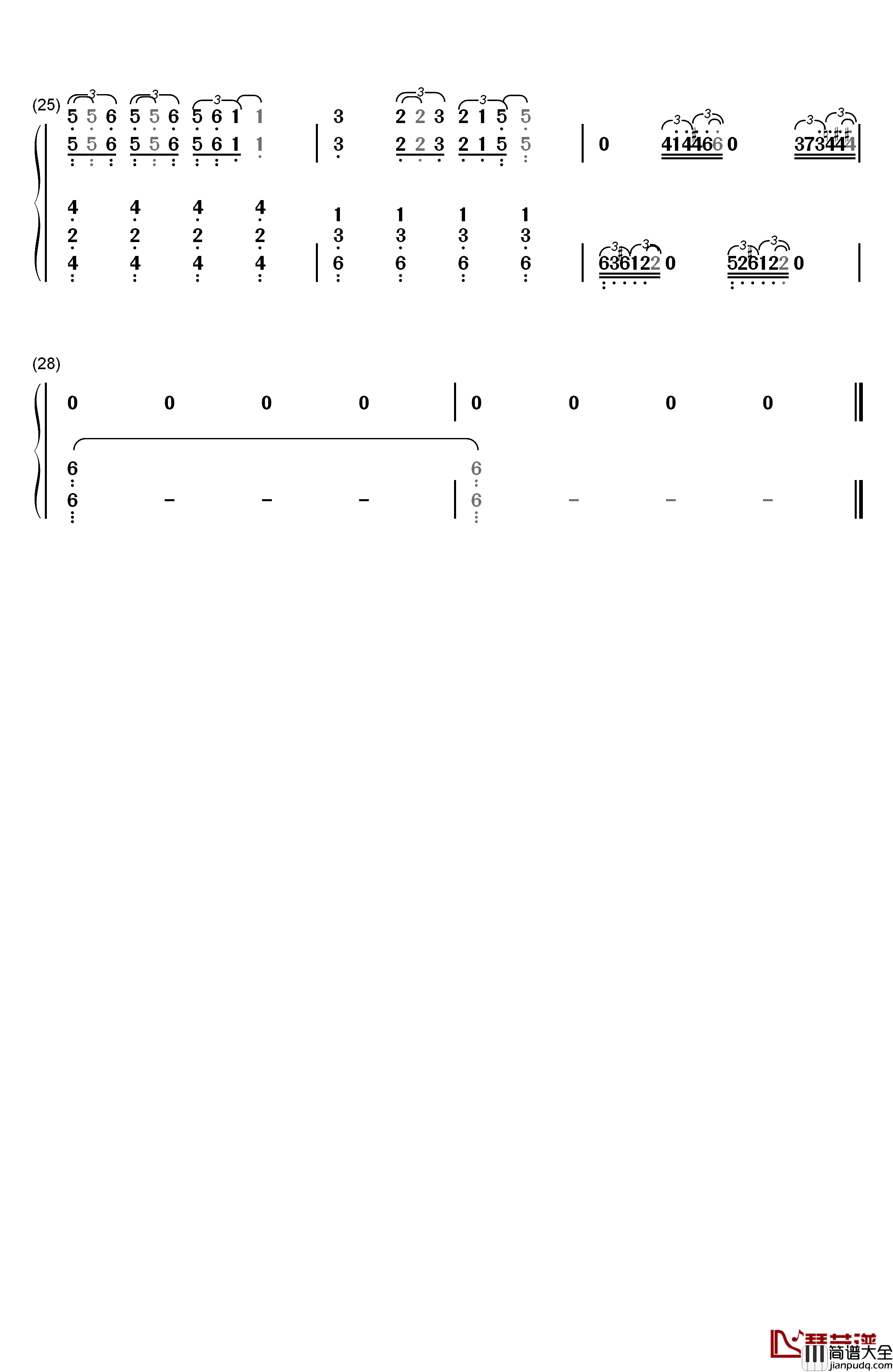 Main_Title_Theme_Westworld钢琴简谱_数字双手_Ramin_Djawadi