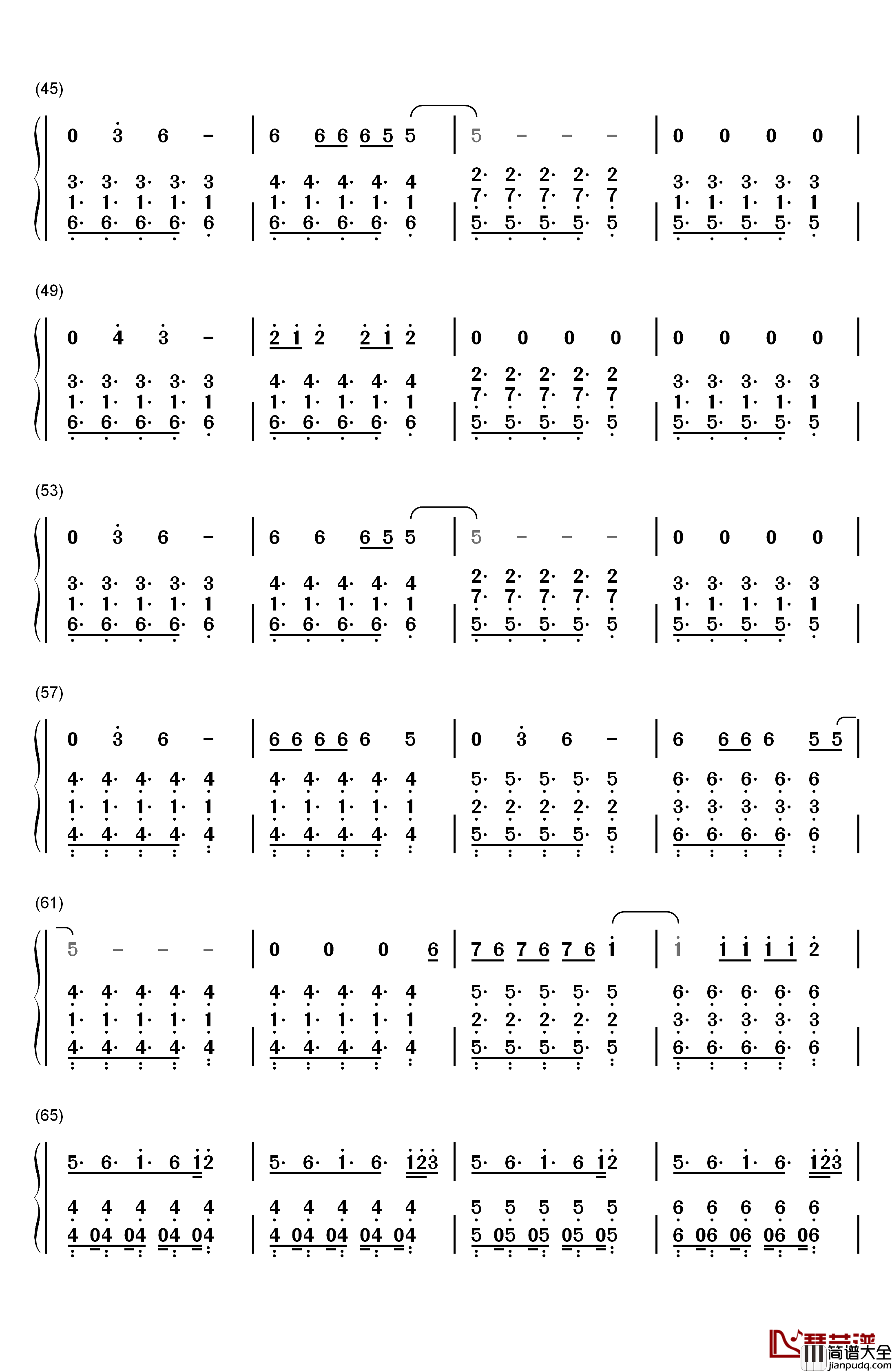 This_Is_What_You_Came_For钢琴简谱_数字双手_Calvin_Harris