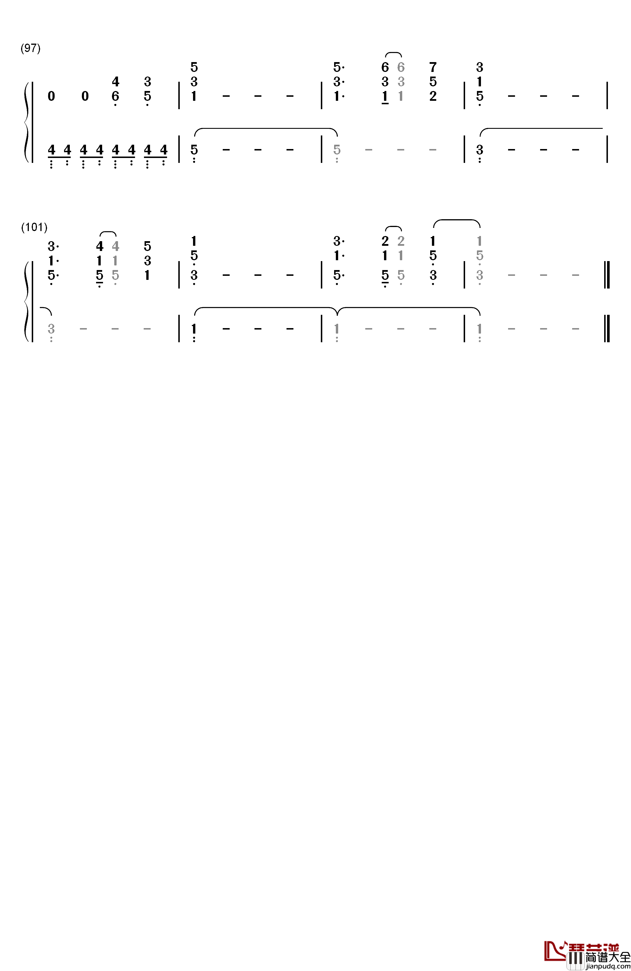 Animal钢琴简谱_数字双手_Kesha