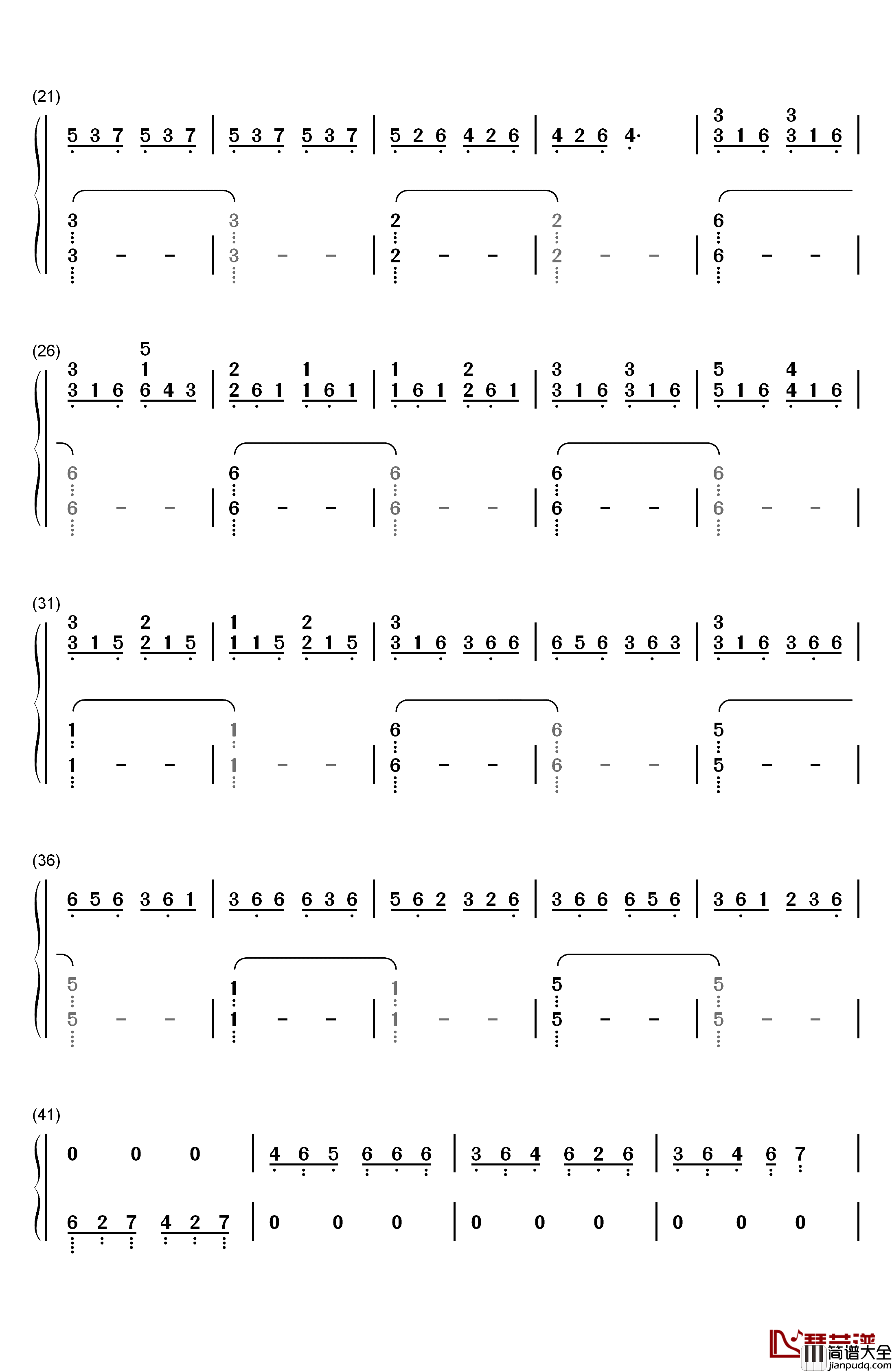 Erwins_Speech钢琴简谱_数字双手_泽野弘之