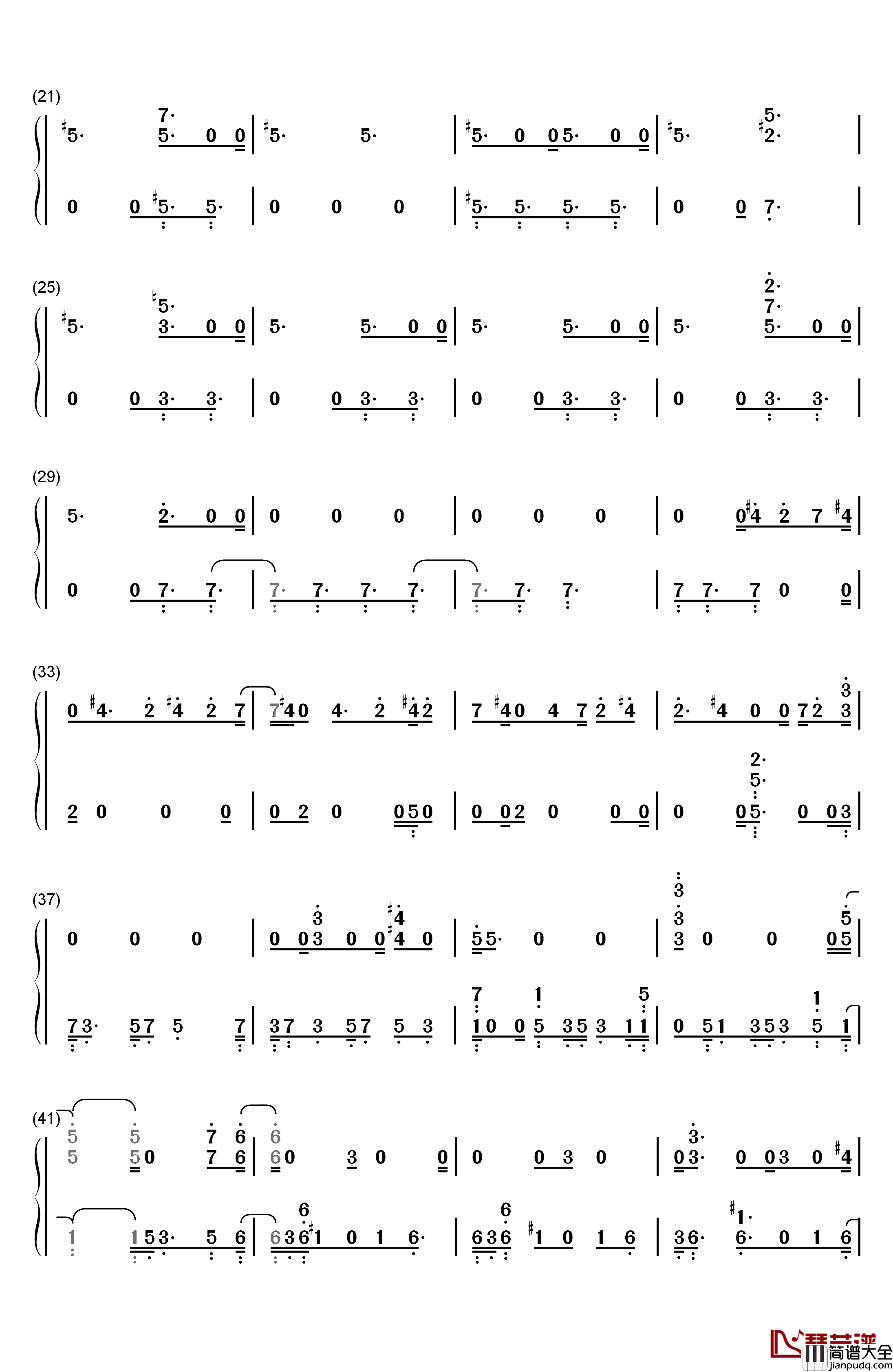 Justice_League_United钢琴简谱_数字双手_Danny_Elfman