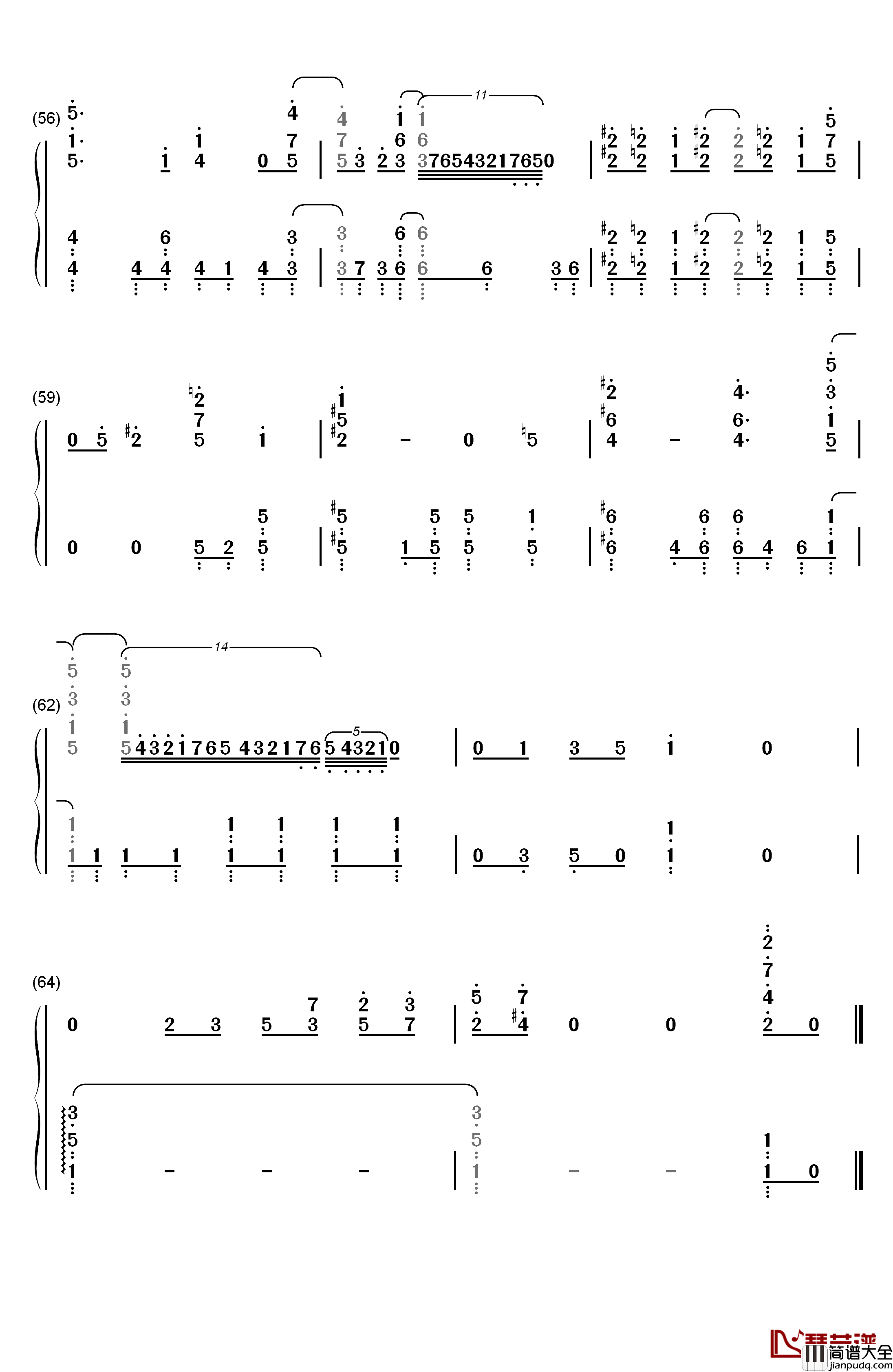 Step_by_Step_Up钢琴简谱_数字双手_Fourfolium