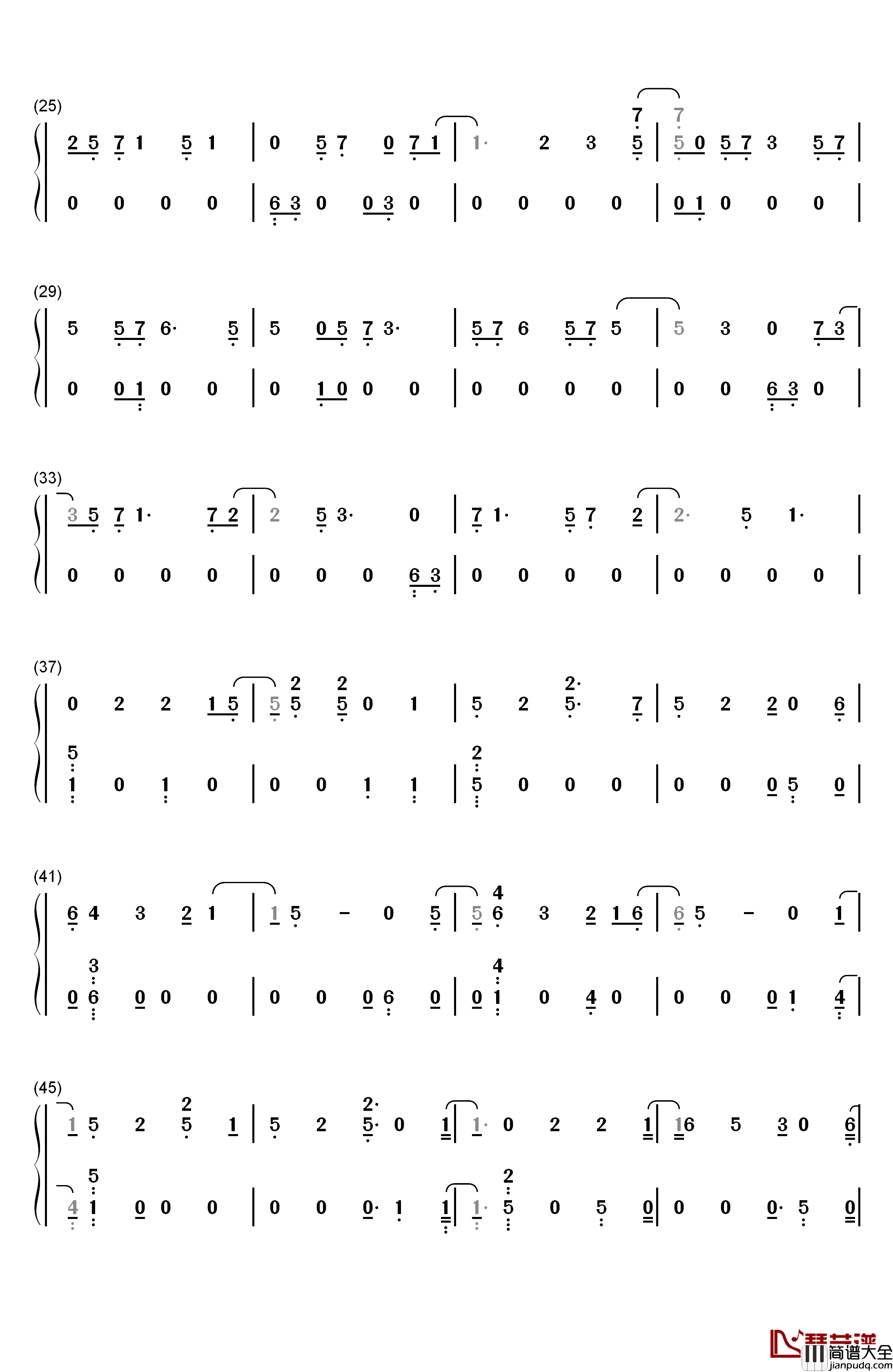 Magic_Shop钢琴简谱_数字双手_防弹少年团