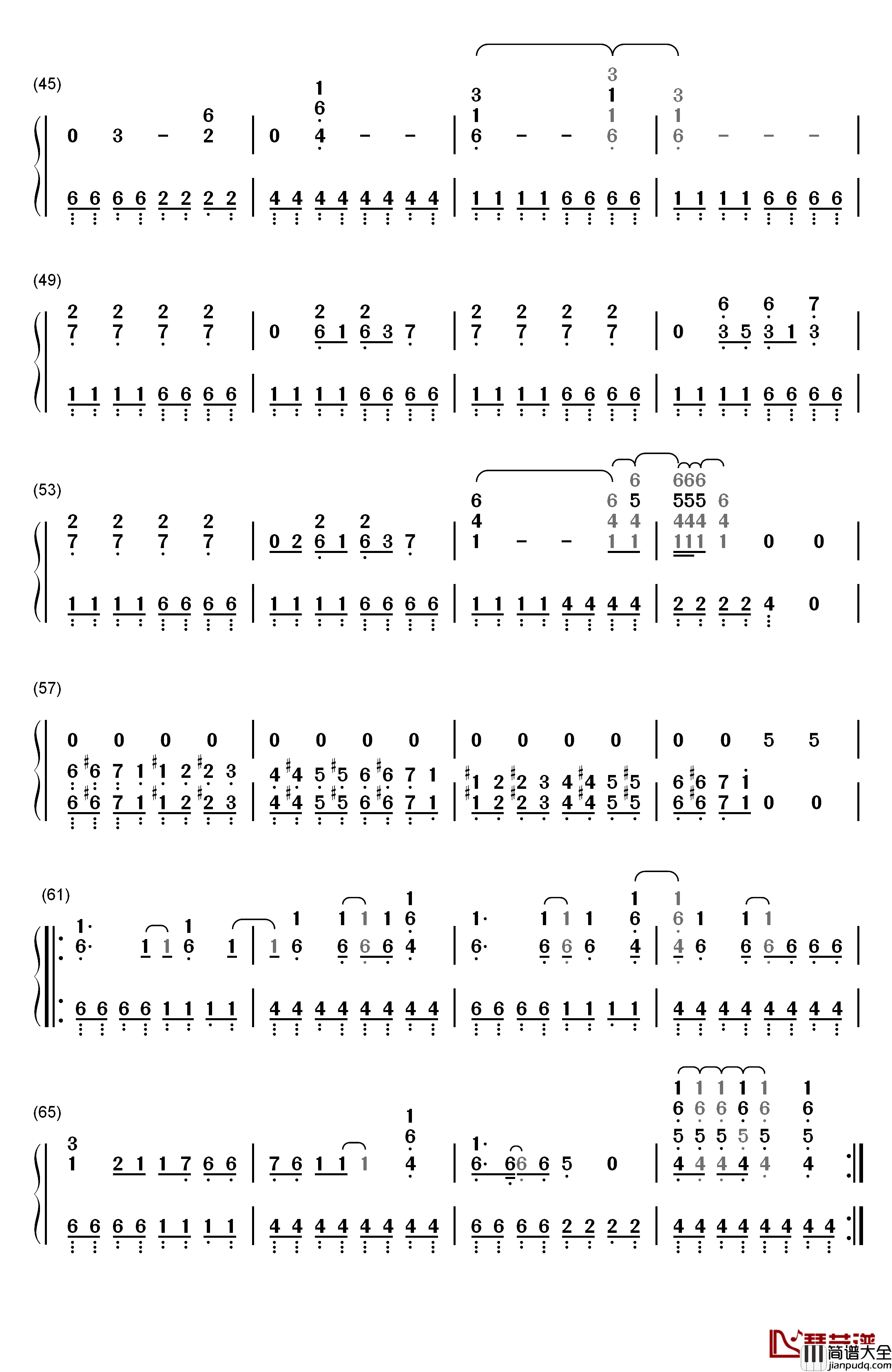Boots_and_Boys钢琴简谱_数字双手_Kesha