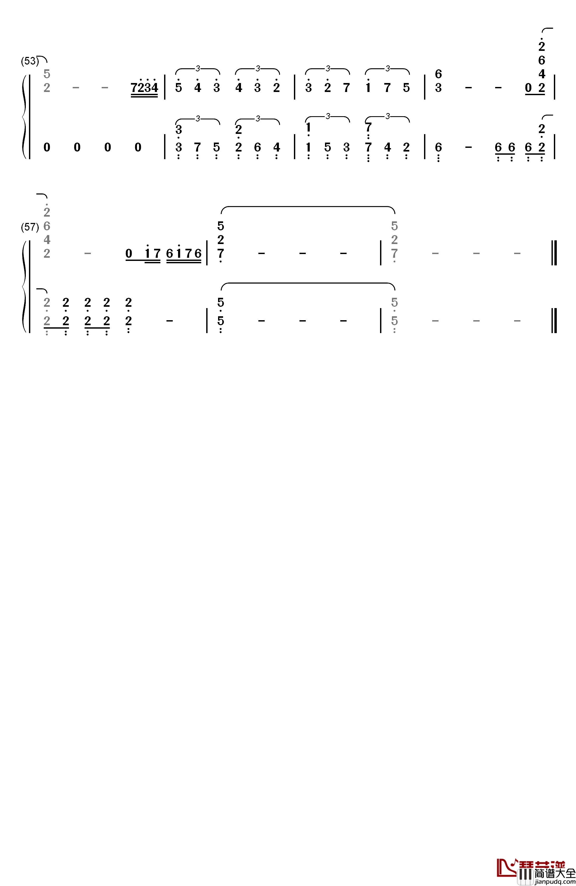 アザレア钢琴简谱_数字双手_nano.RIPE
