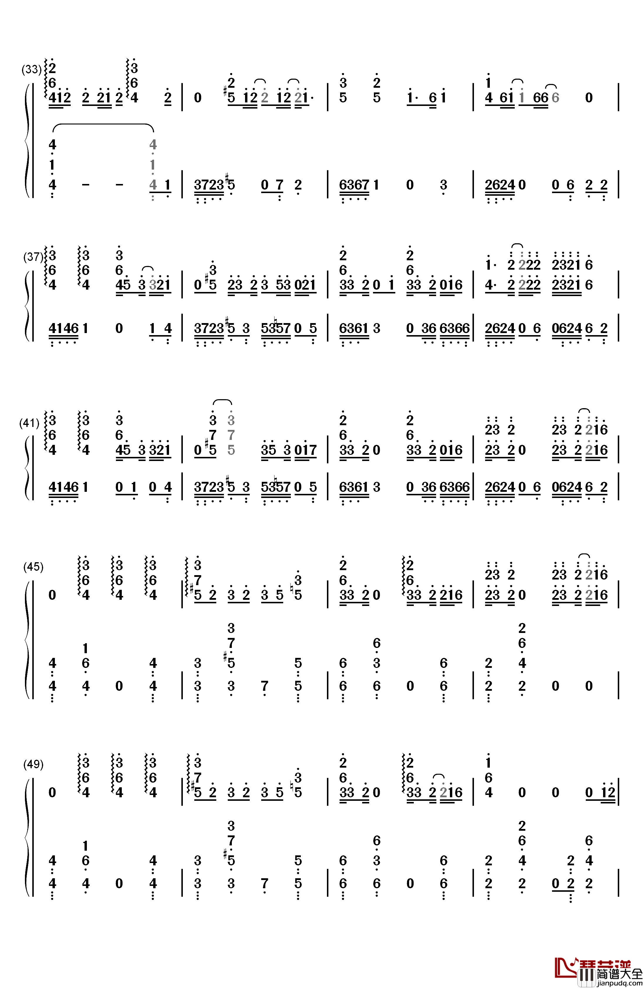 Location钢琴简谱_数字双手_Khalid
