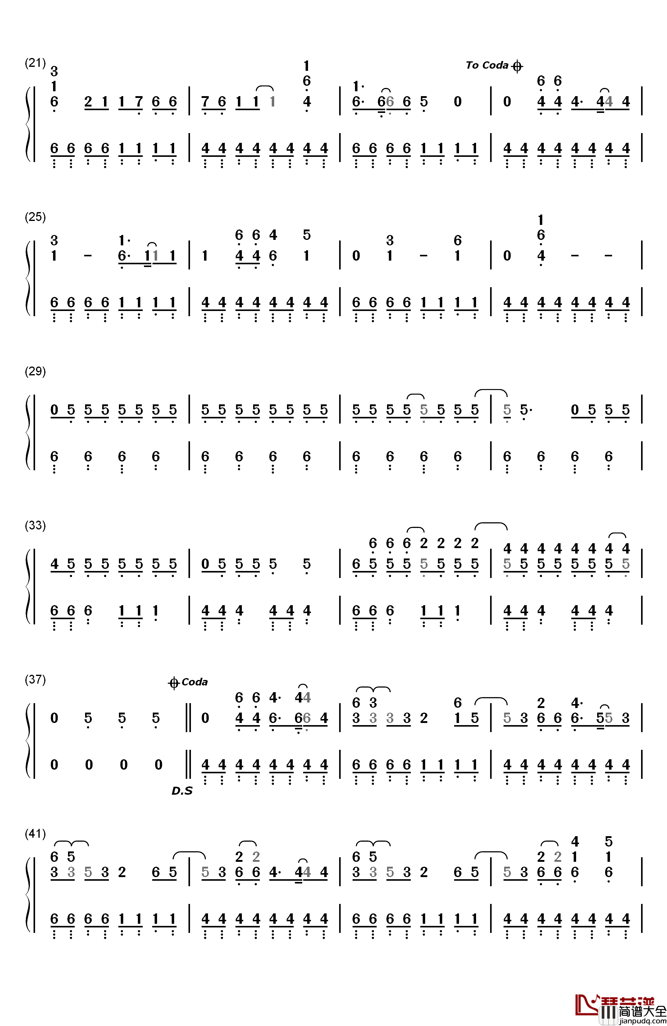 Boots_and_Boys钢琴简谱_数字双手_Kesha