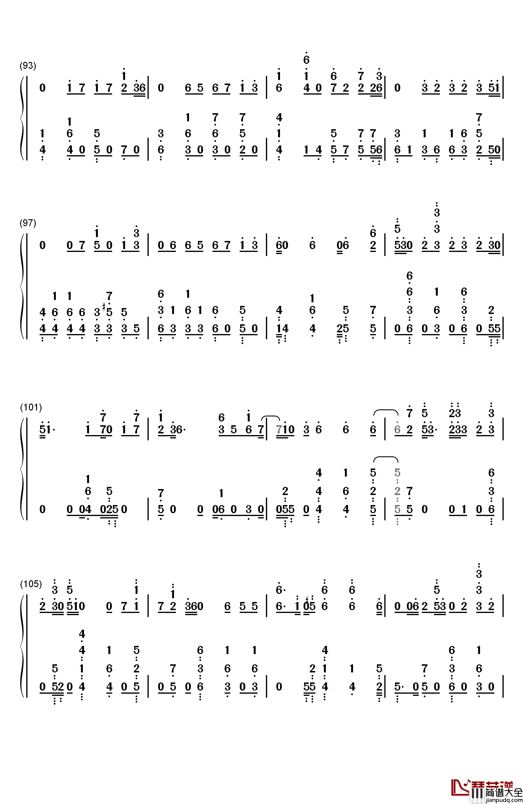 Byte钢琴简谱_数字双手_Martin_Garrix_Brooks