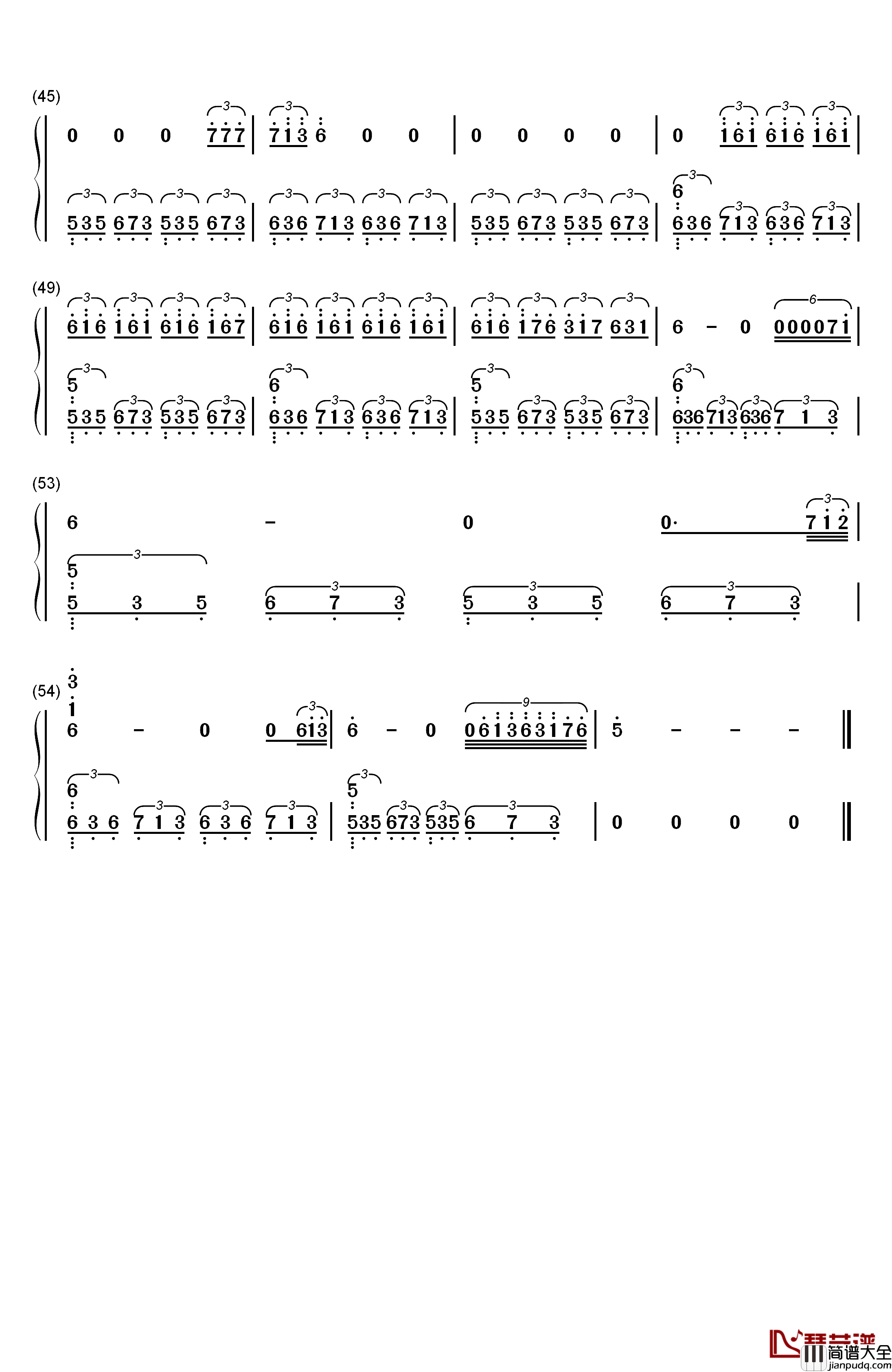 Letting_Go钢琴简谱_数字双手_Isaac_Shepard