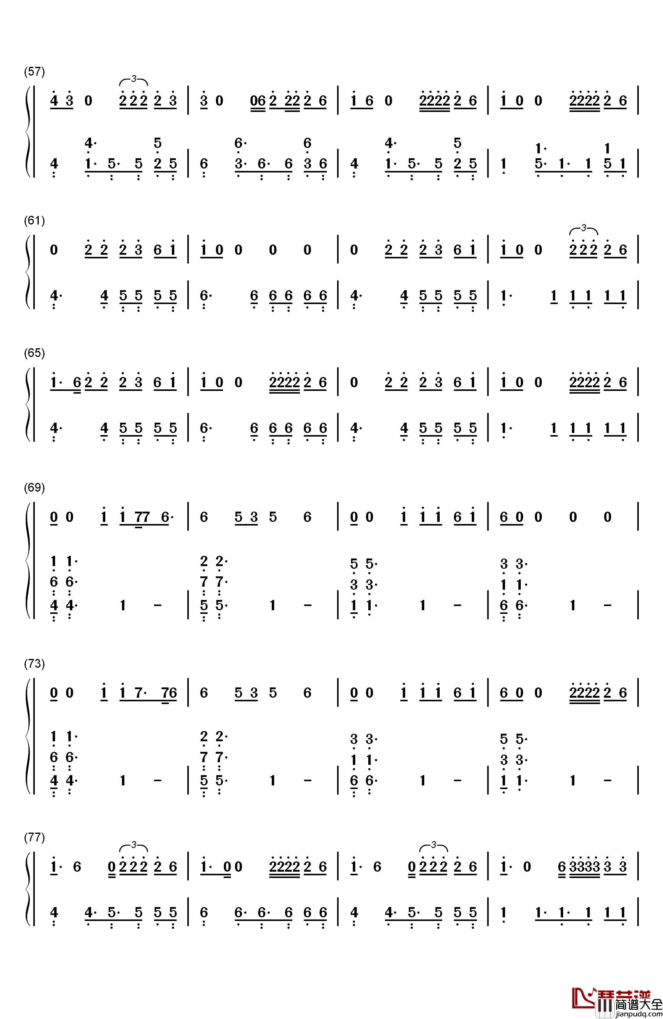 Middle_Finger钢琴简谱_数字双手_Phoebe_Ryan_Quinn_XCII