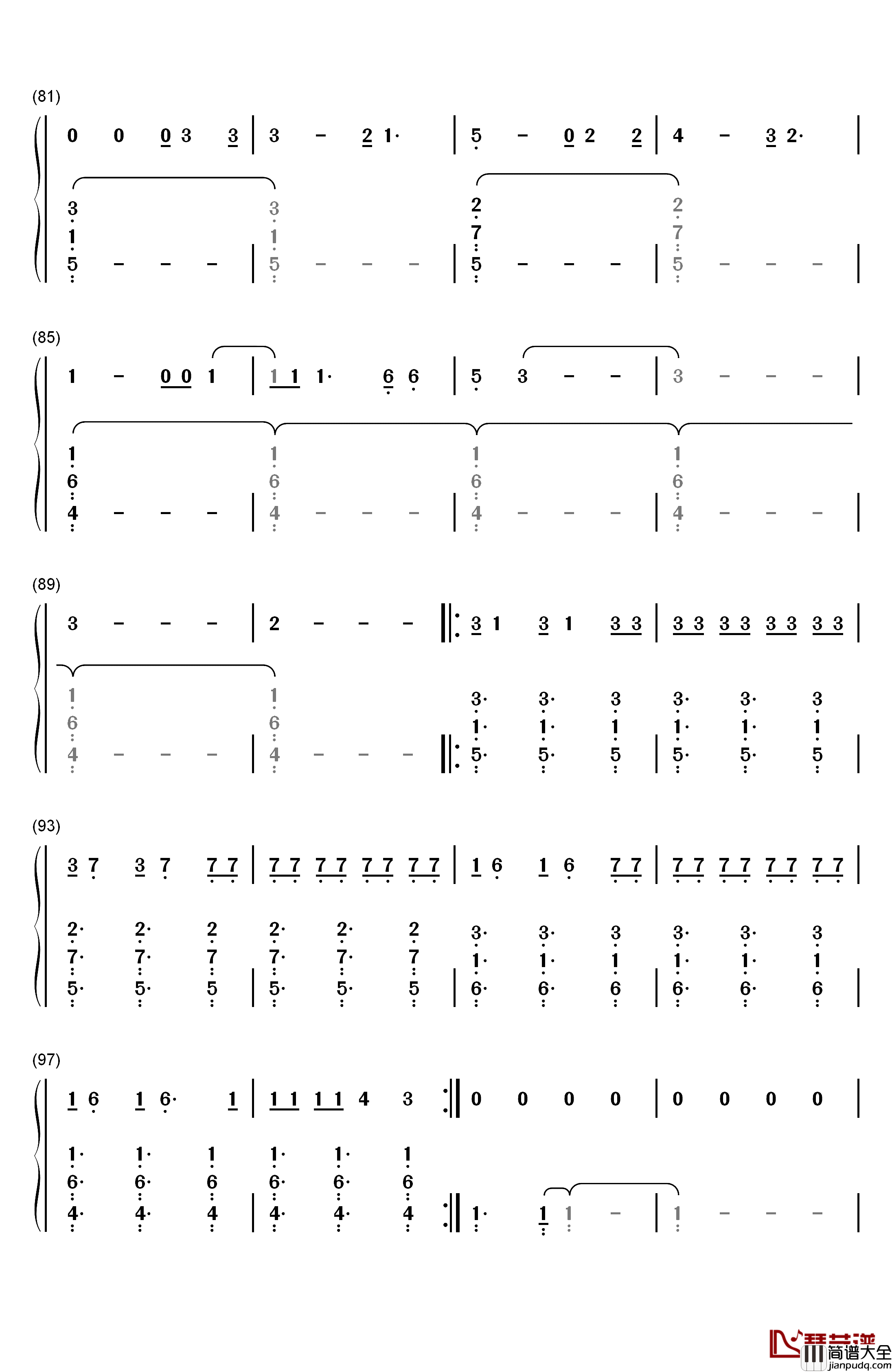 Zero钢琴简谱_数字双手_Imagine_Dragons