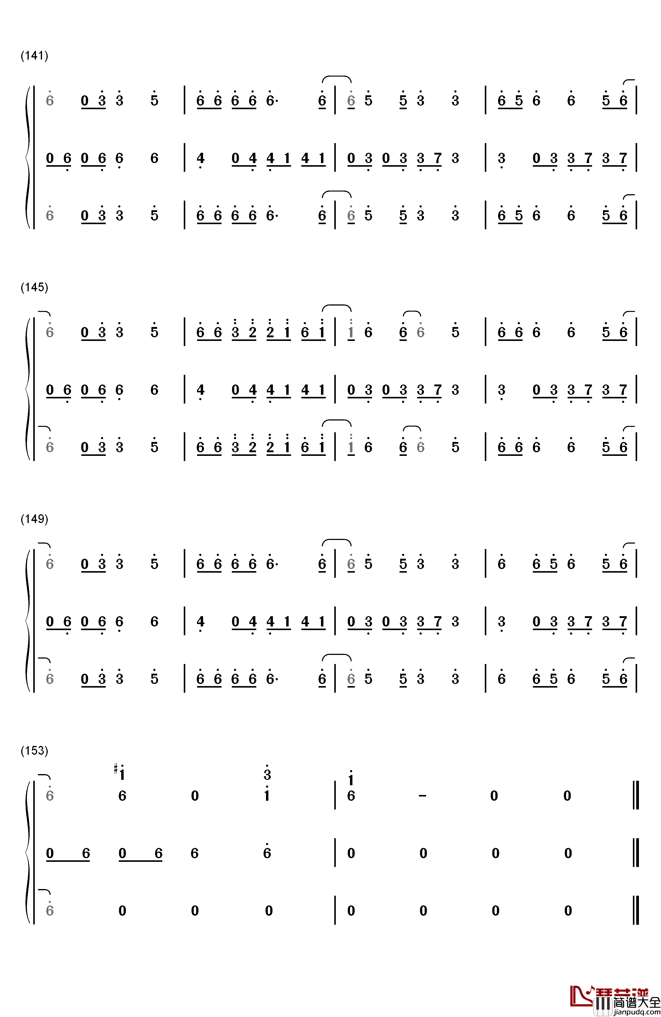 Happy钢琴简谱_数字双手_Pharrell_Williams